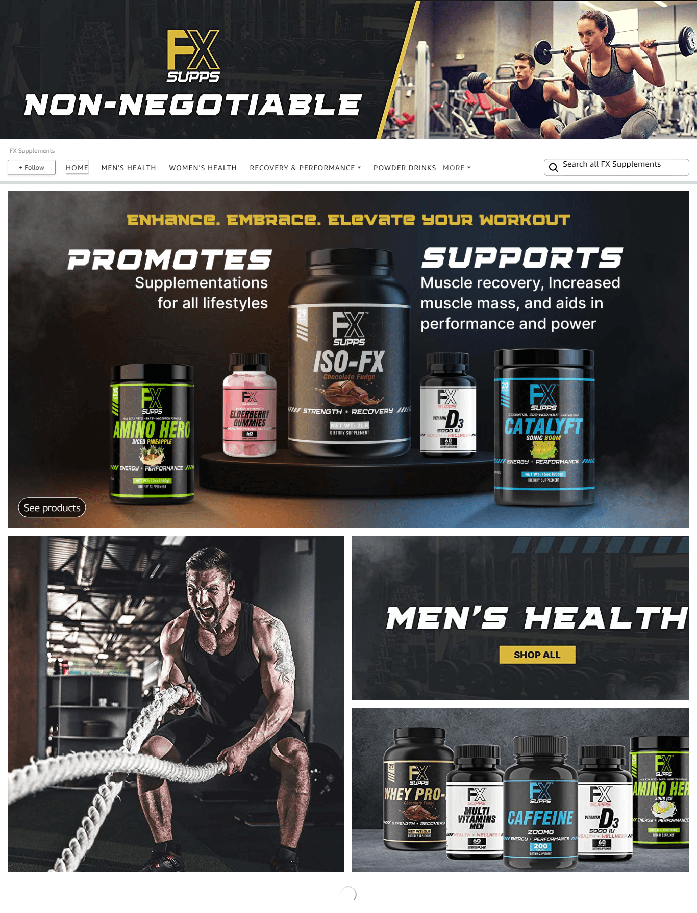 Amazon.com  FX Supplements: Storefront