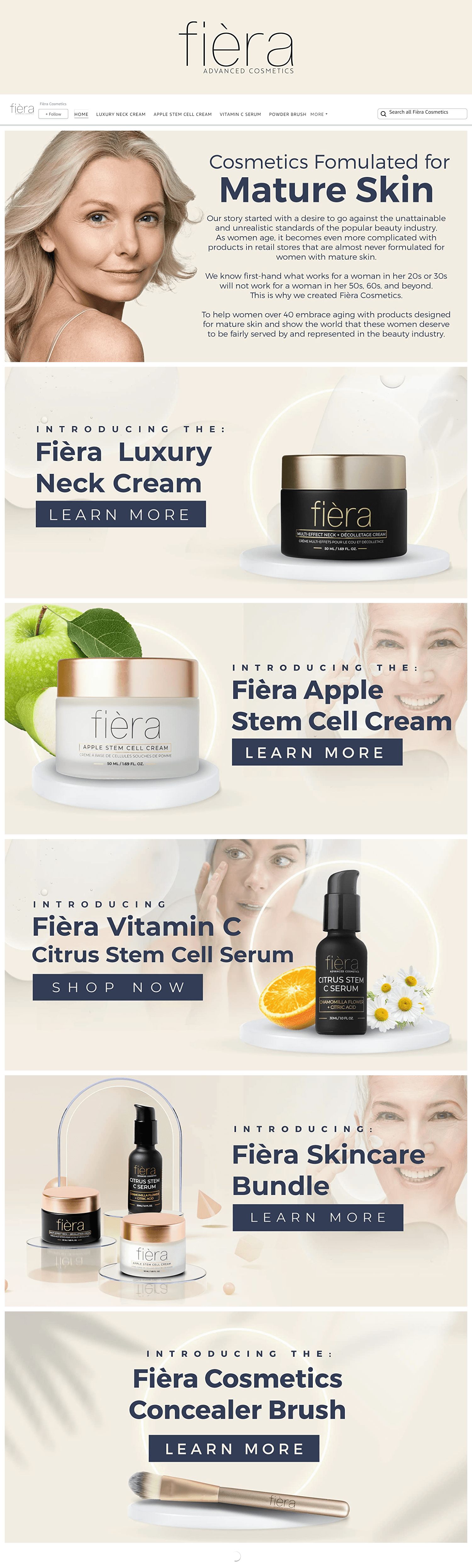 Amazon.com  Fièra Cosmetics: Storefront