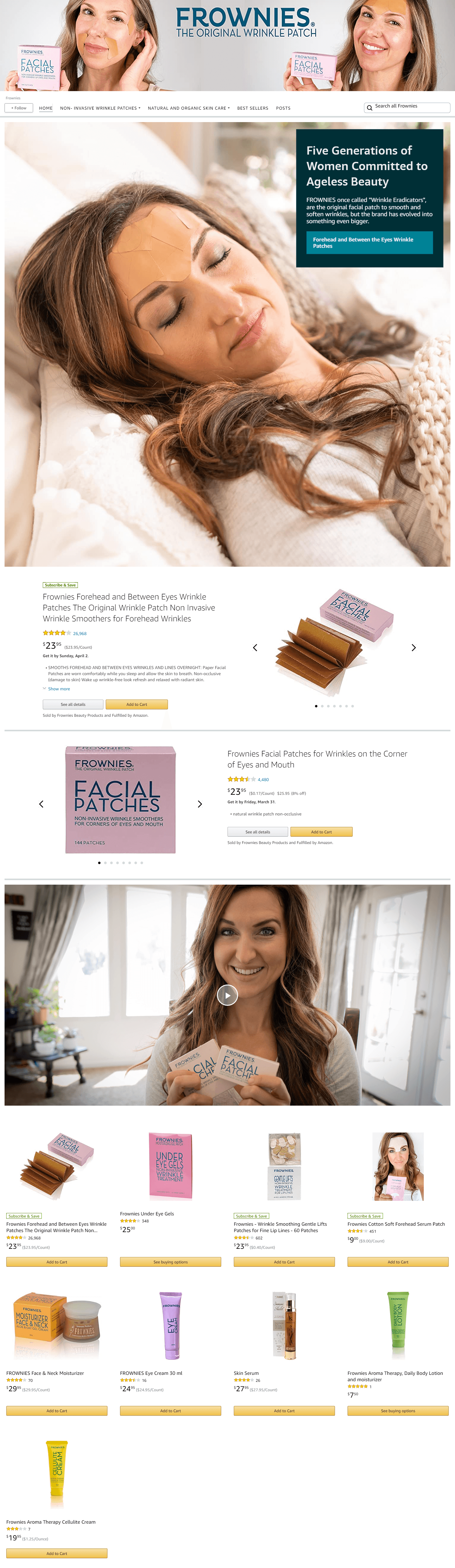 Amazon.com  Frownies: Storefront