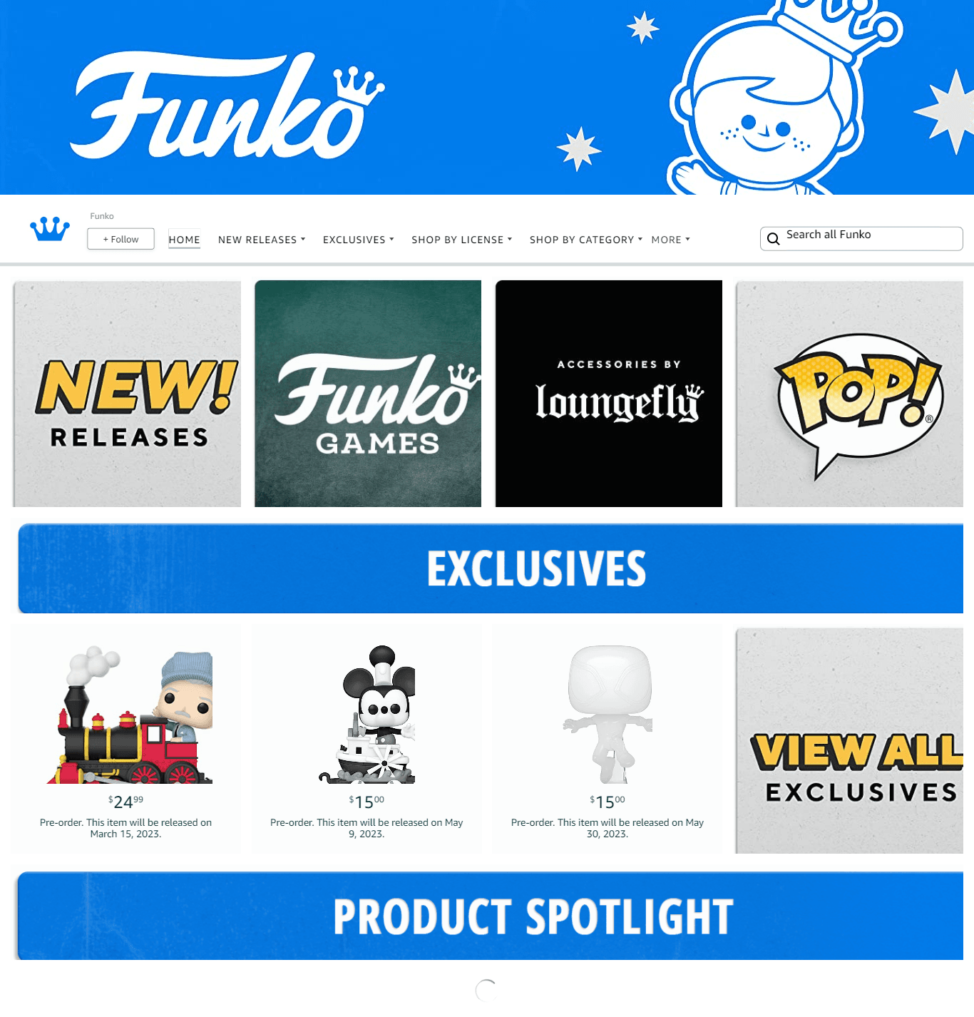 Amazon.com  Funko: Storefront