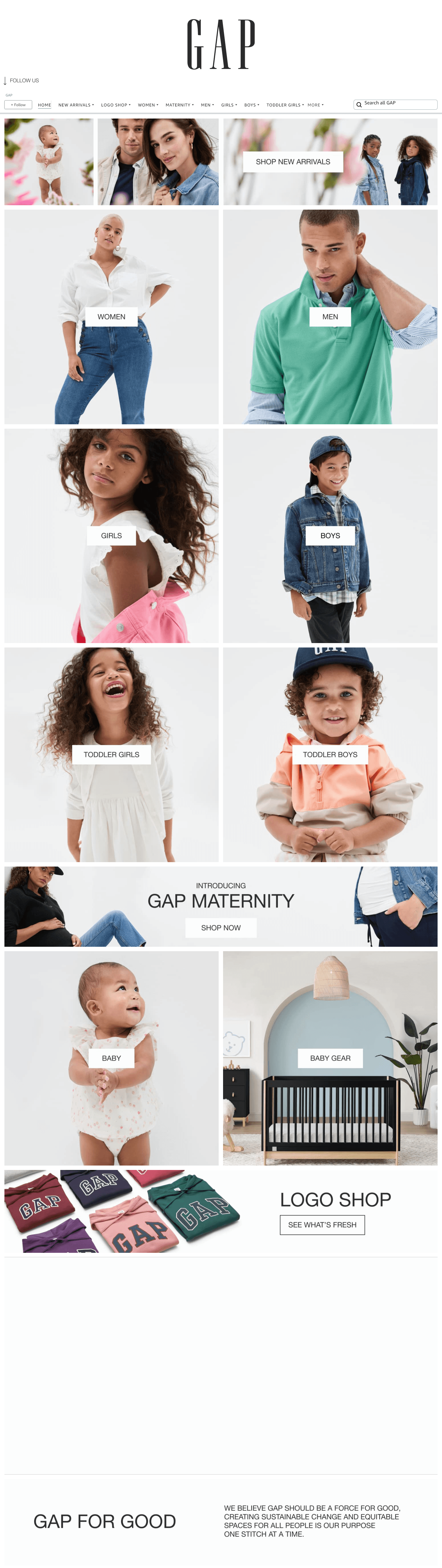 Amazon.com  GAP: Storefront
