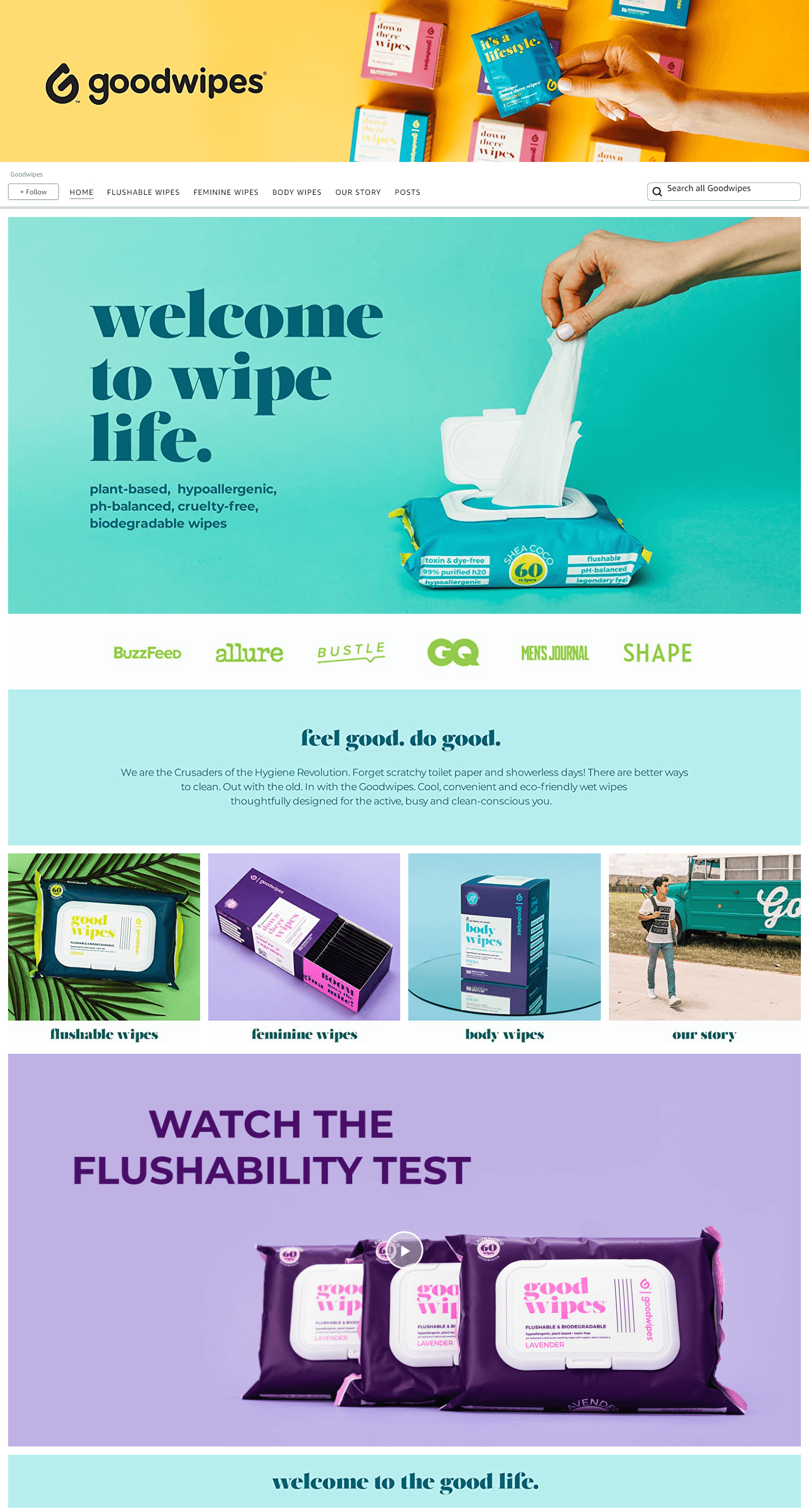 Amazon.com  Goodwipes: Storefront
