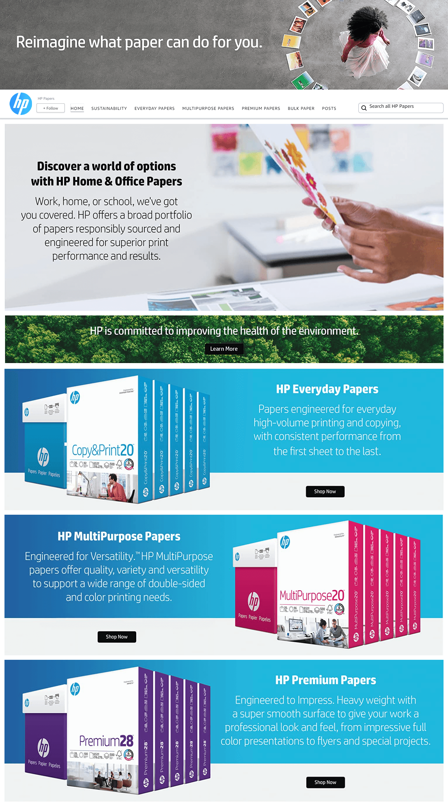 Amazon.com  HP Papers: Storefront