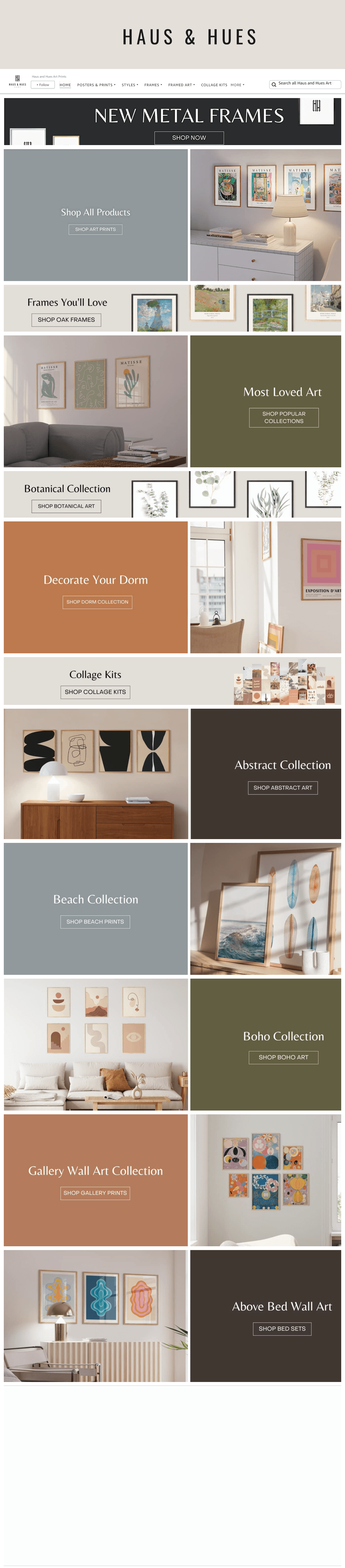 Amazon.com  Haus and Hues Art Prints: Storefront