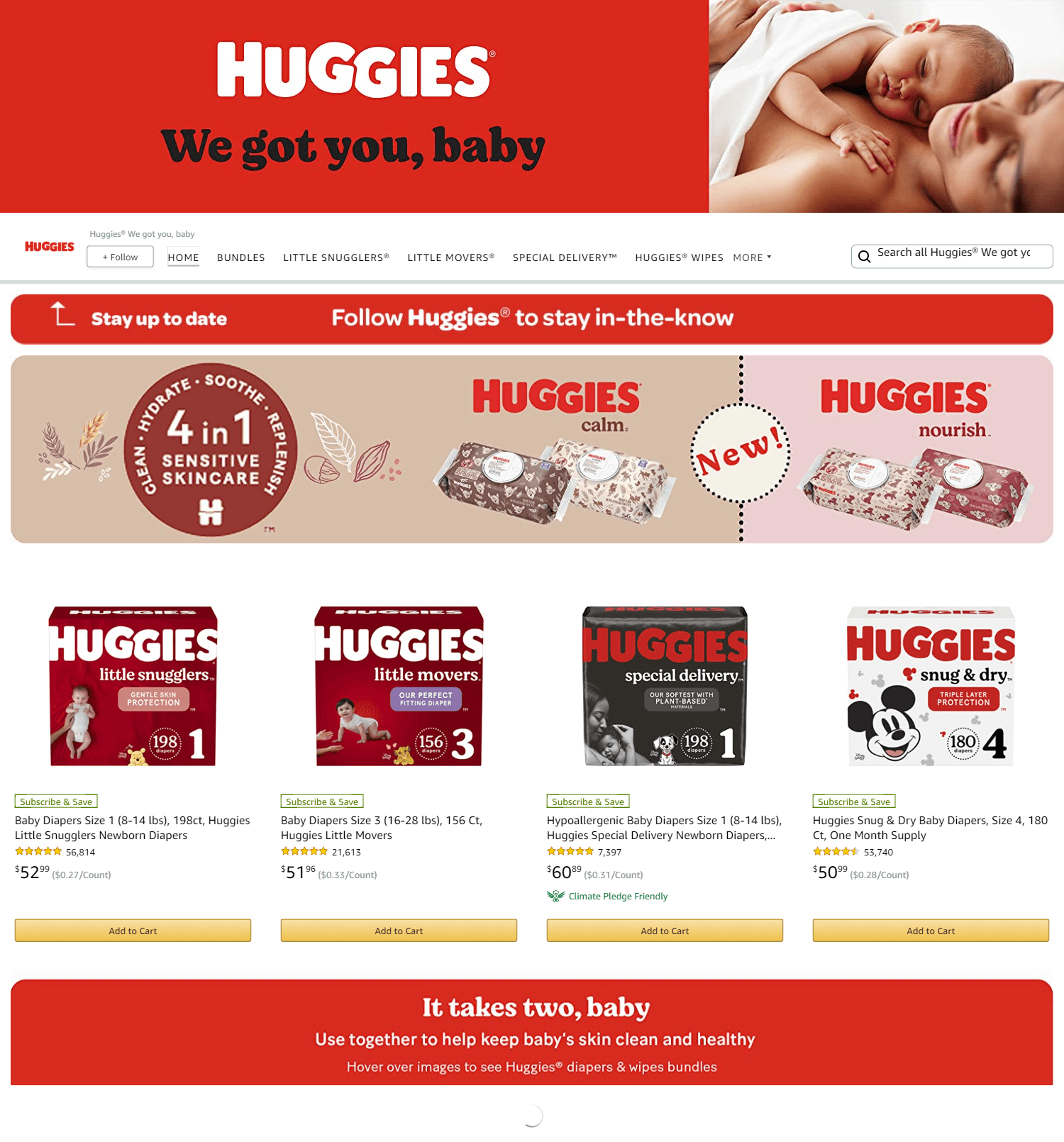 Amazon.com  Huggies® We got you: Storefront
