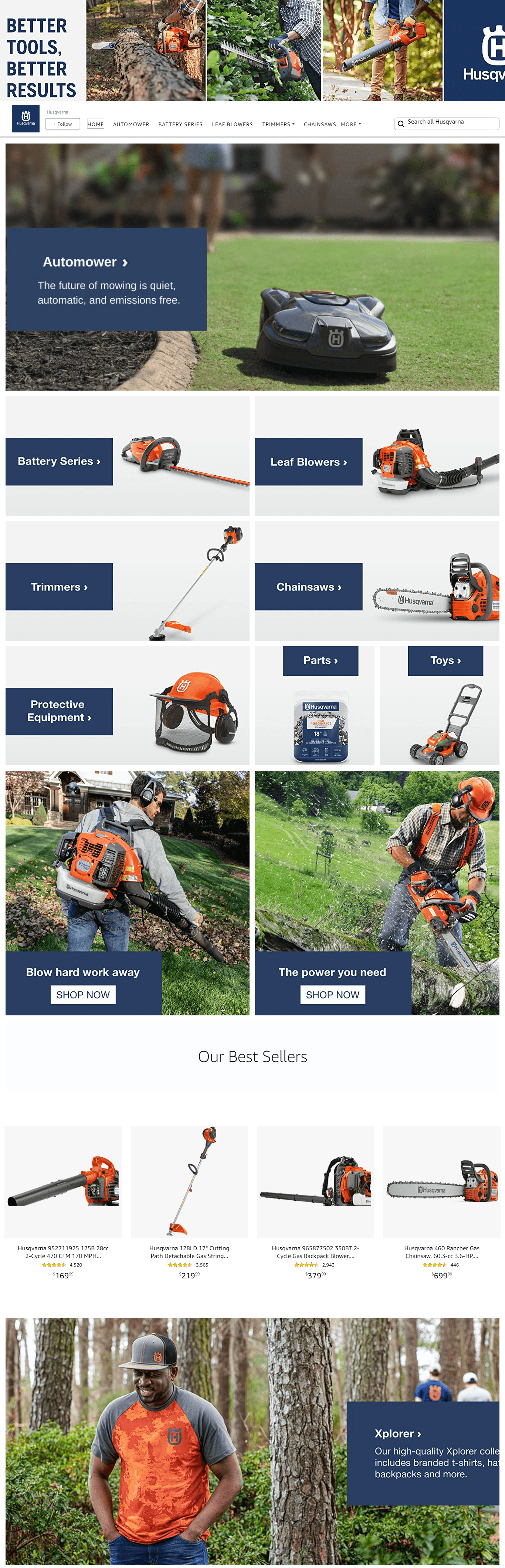 Amazon.com  Husqvarna: Storefront