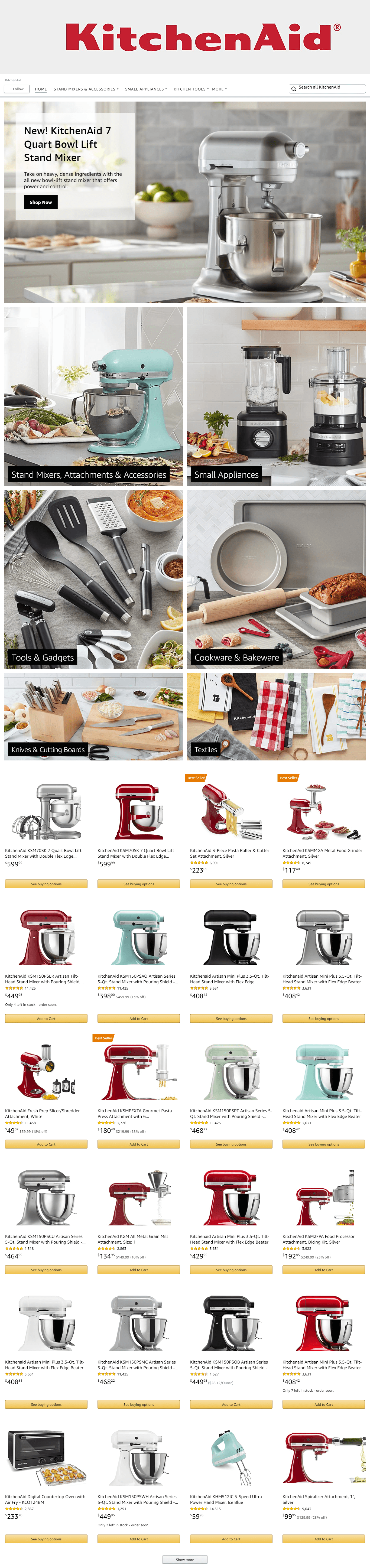 Amazon.com  KitchenAid: Storefront