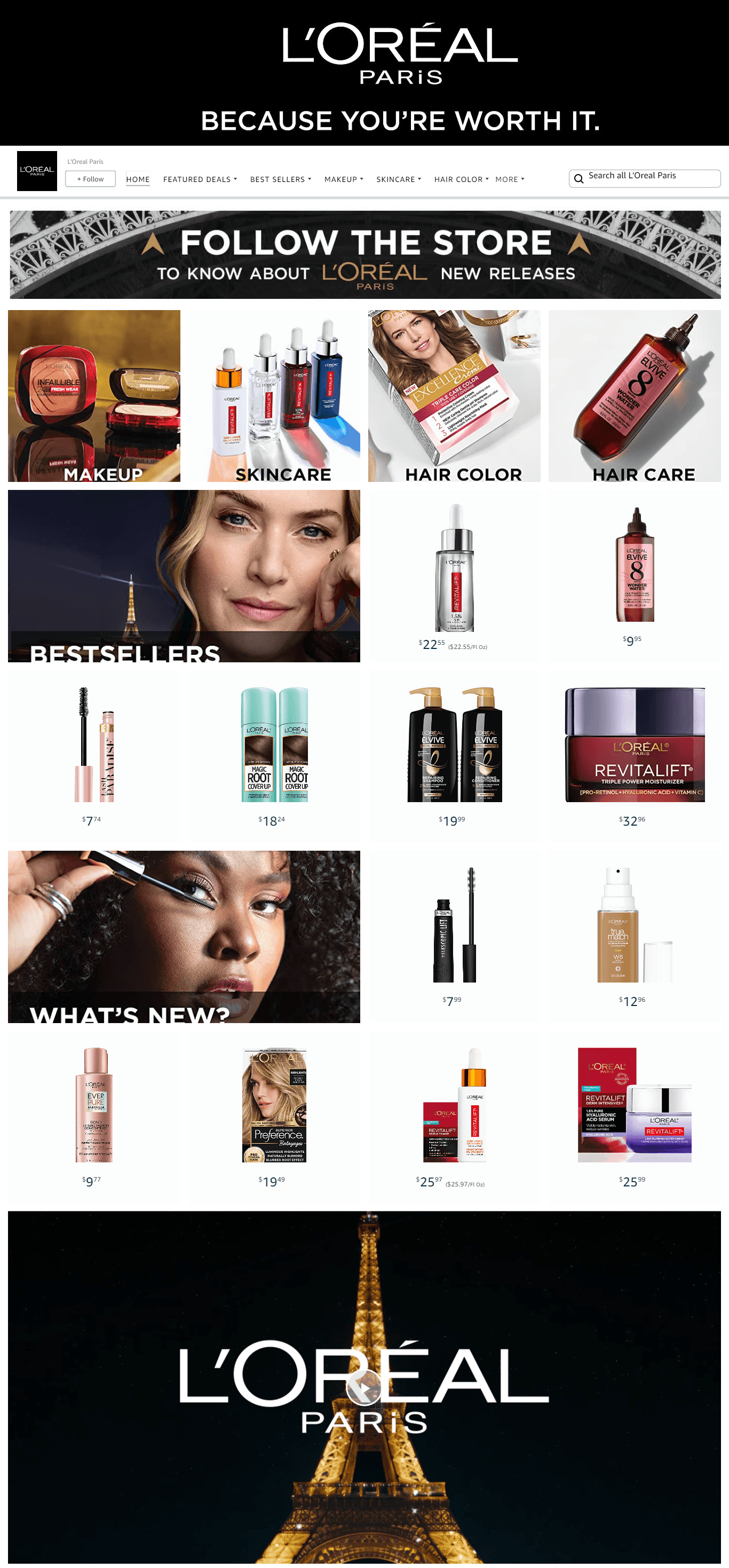 Amazon.com  L'Oreal Paris: Storefront