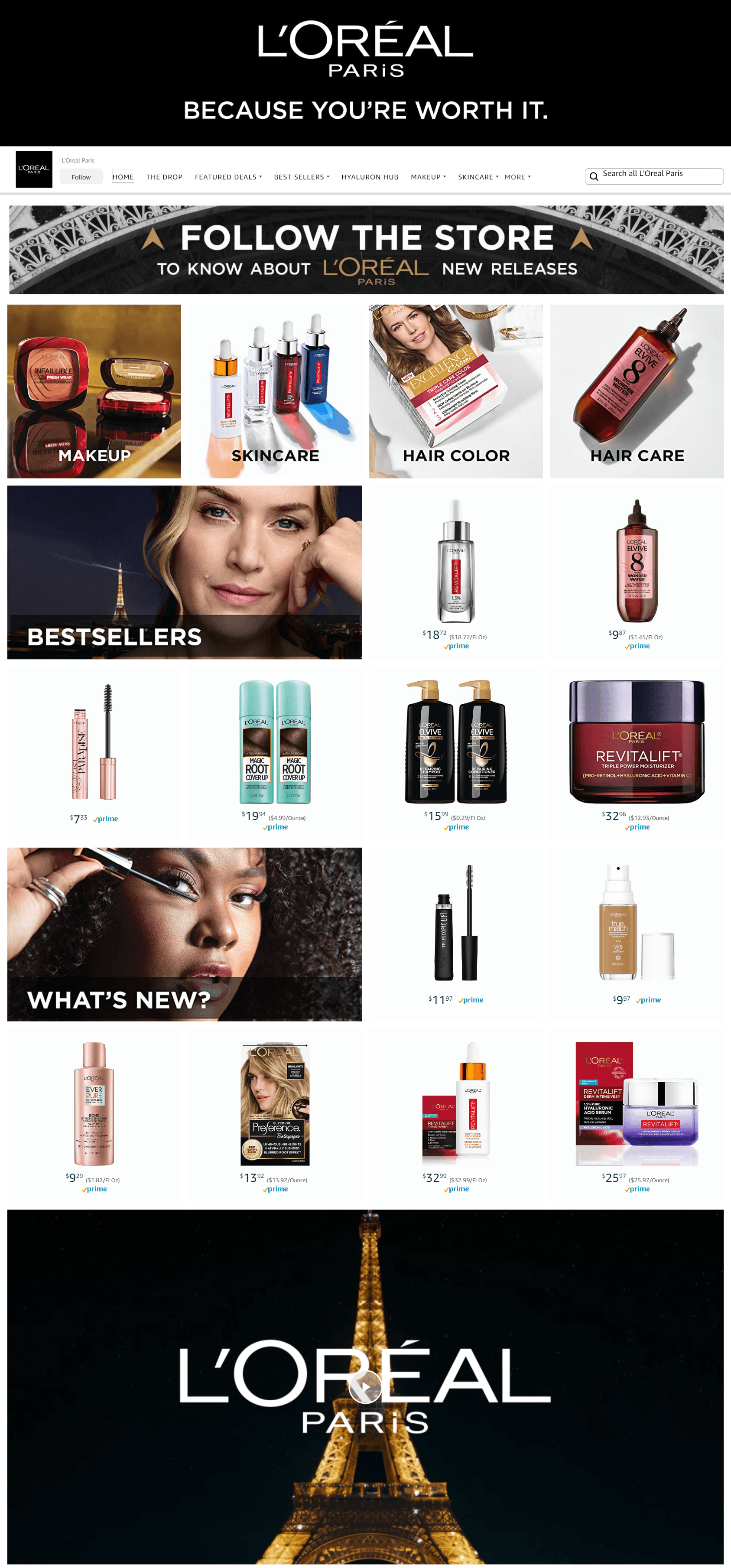 Amazon.com  L'Oreal Paris: Storefront