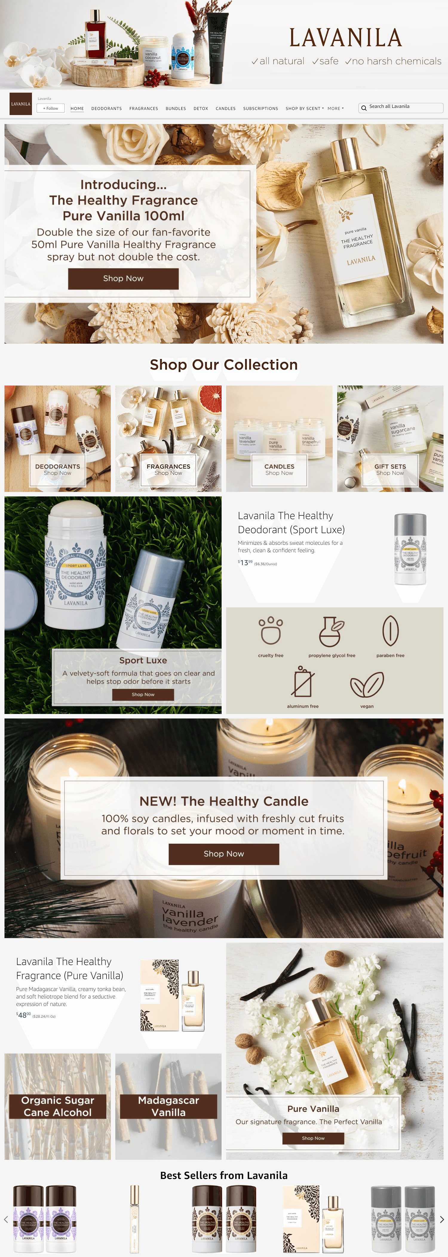 Amazon.com  Lavanila: Storefront