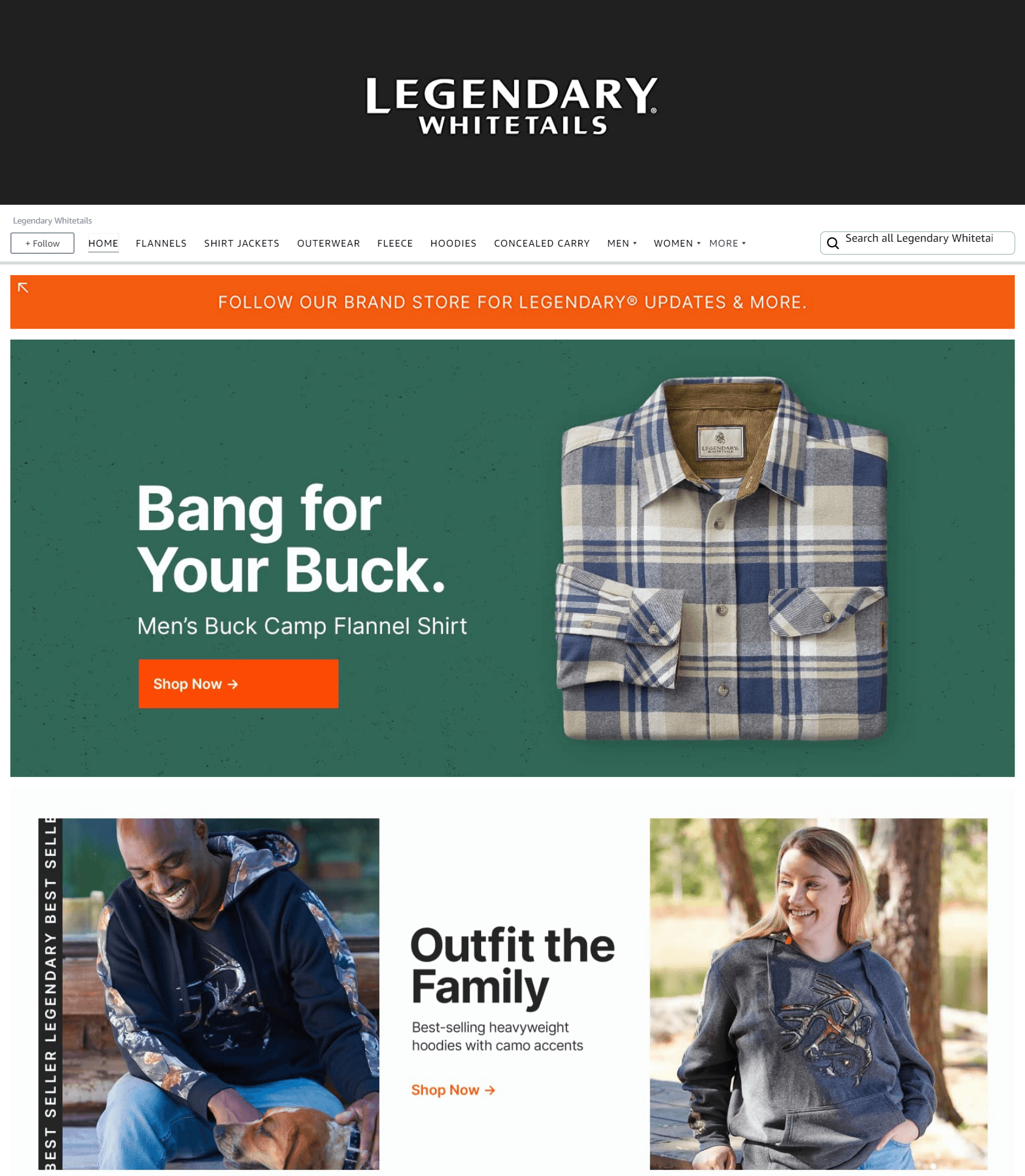Amazon.com  Legendary Whitetails: Storefront - Follow