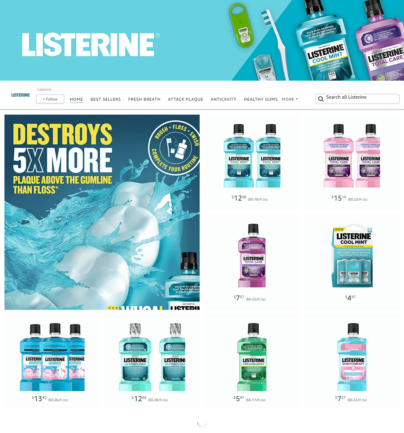 Amazon.com  Listerine: Storefront
