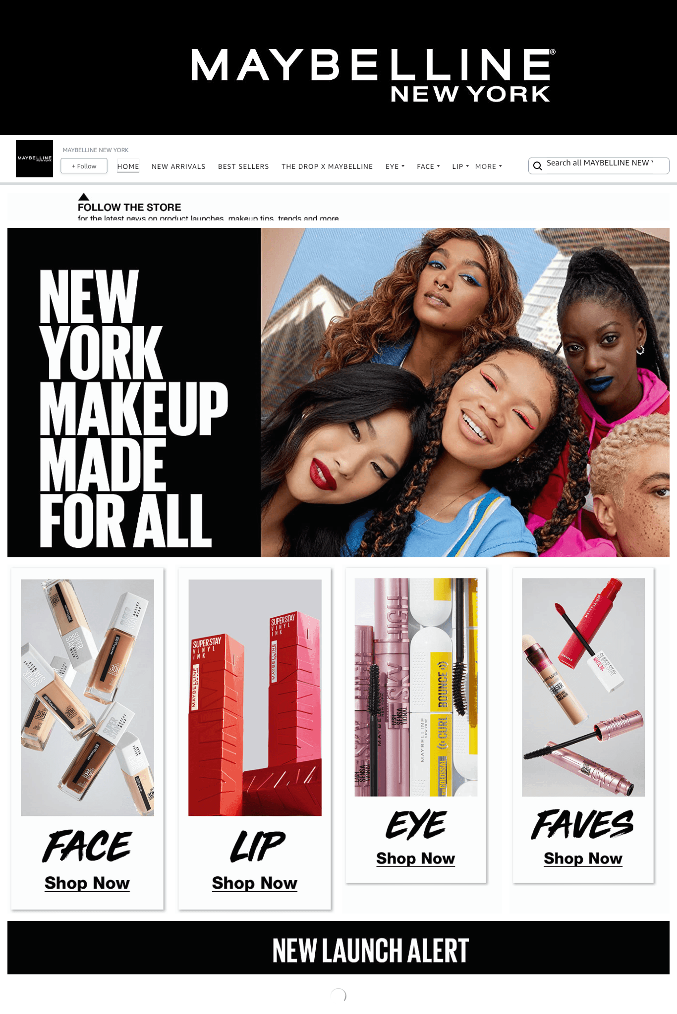 Amazon.com  MAYBELLINE NEW YORK: Storefront
