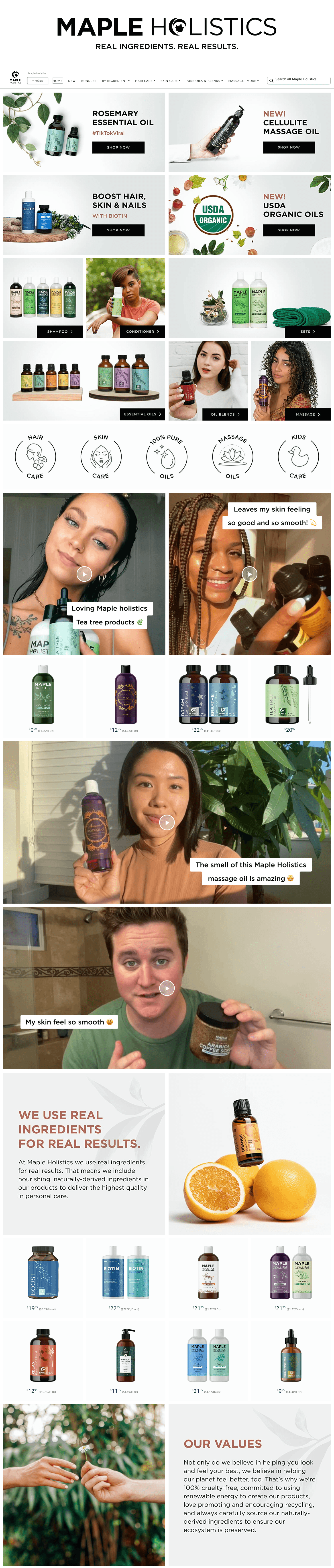 Amazon.com  Maple Holistics: Storefront