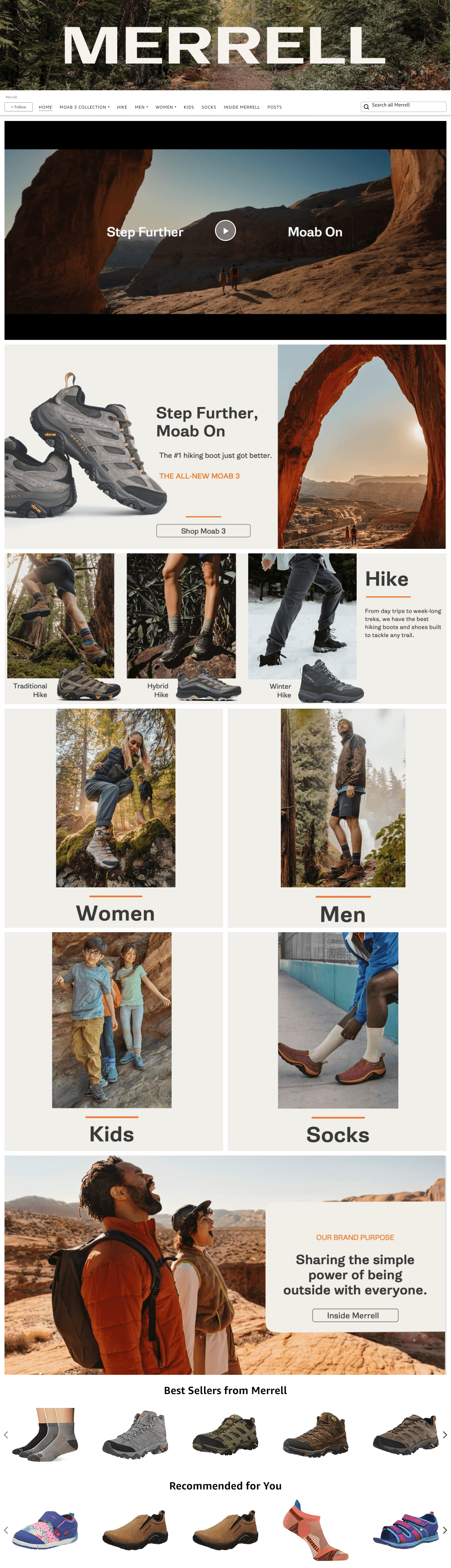 Amazon.com  Merrell: Storefront