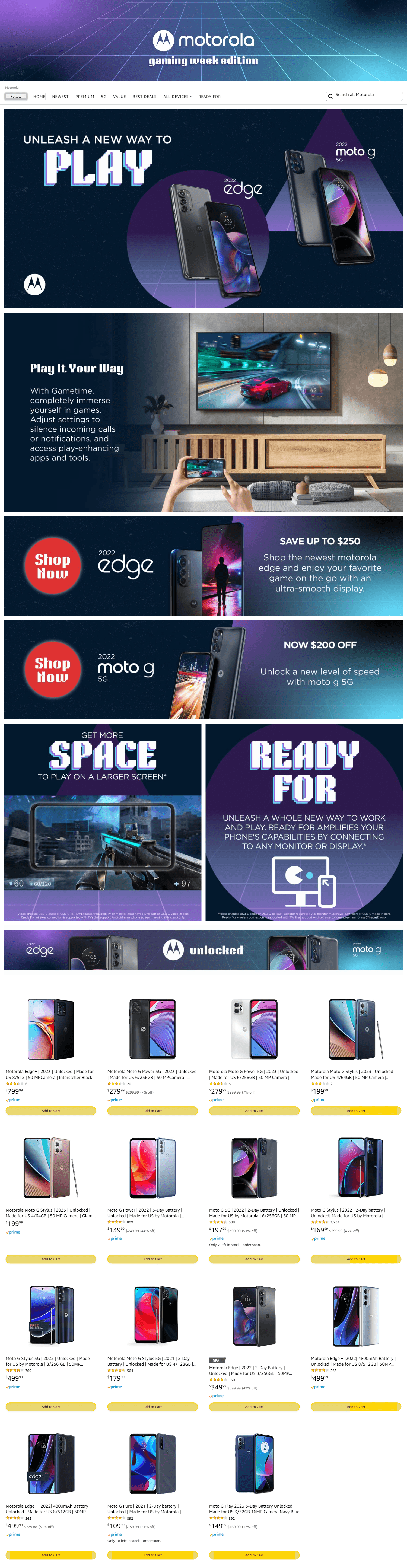 Amazon.com  Motorola: Storefront