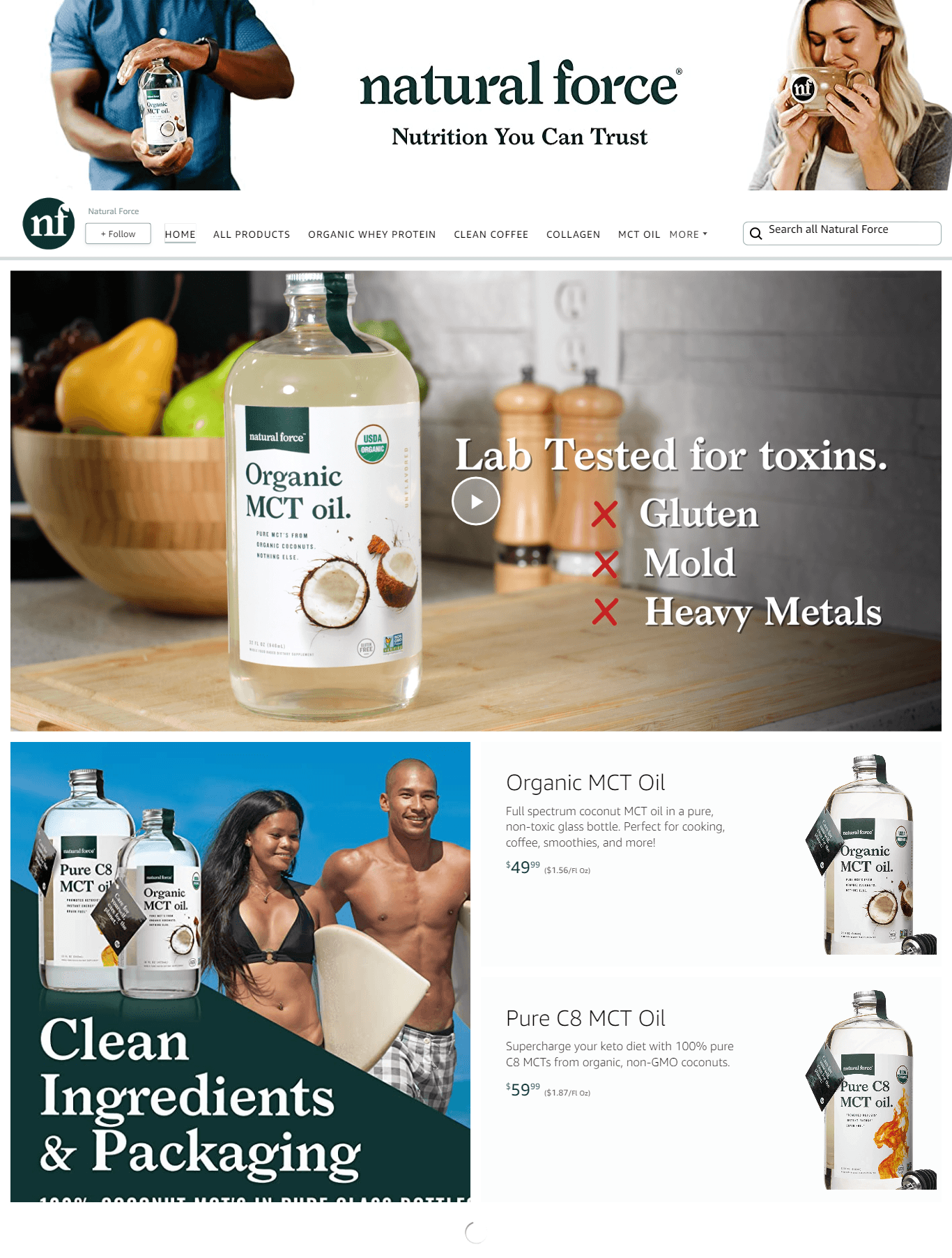 Amazon.com Natural Force: Storefront
