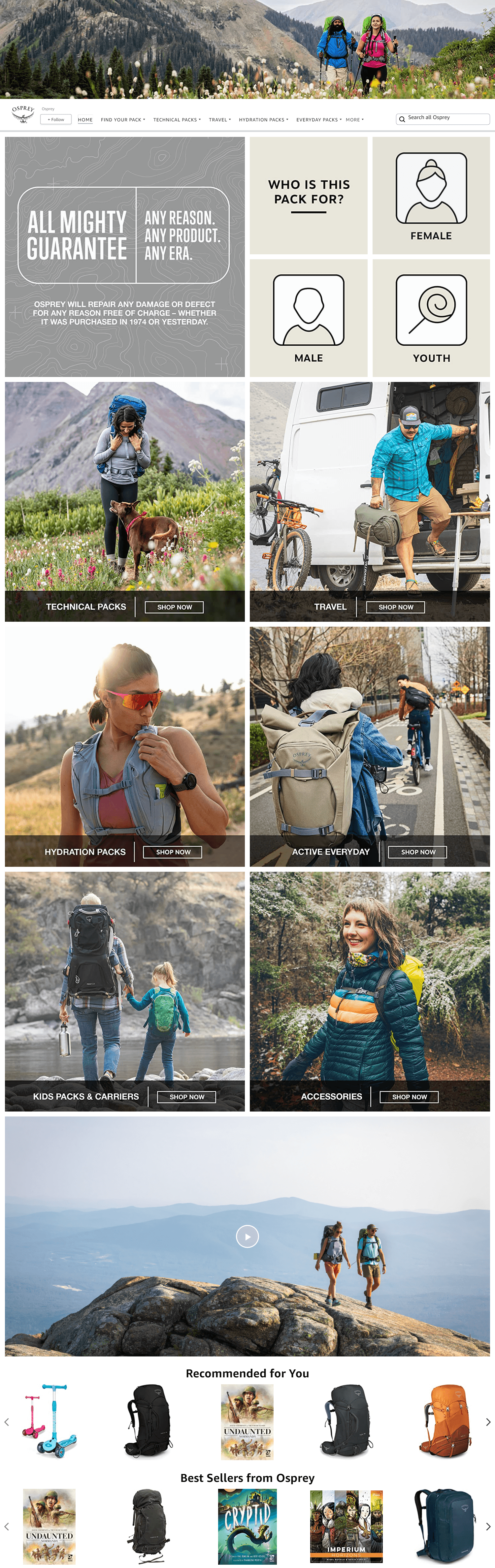 Amazon.com  Osprey: Storefront