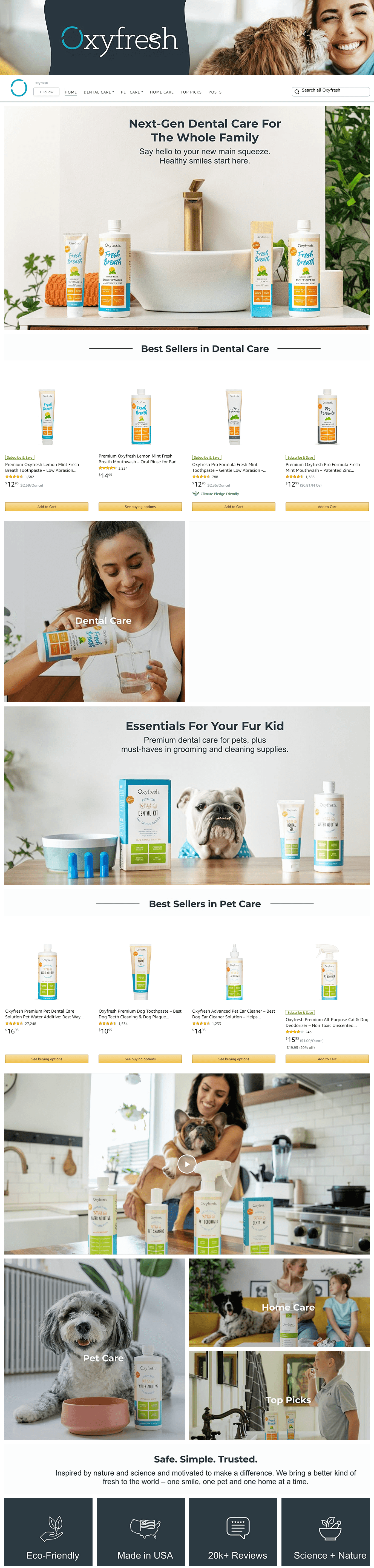 Amazon.com  Oxyfresh: Storefront
