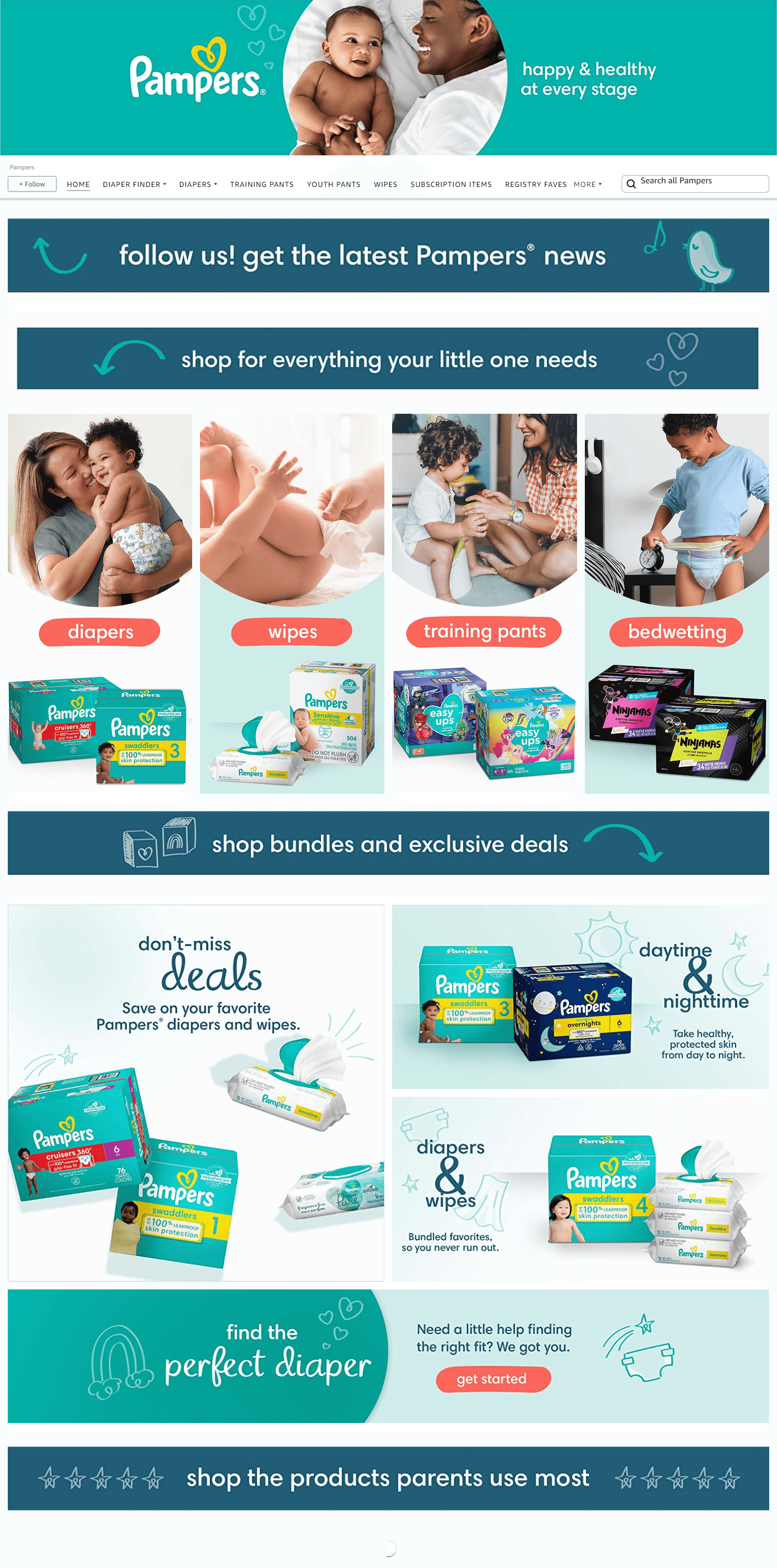 Amazon.com  Pampers: Storefront