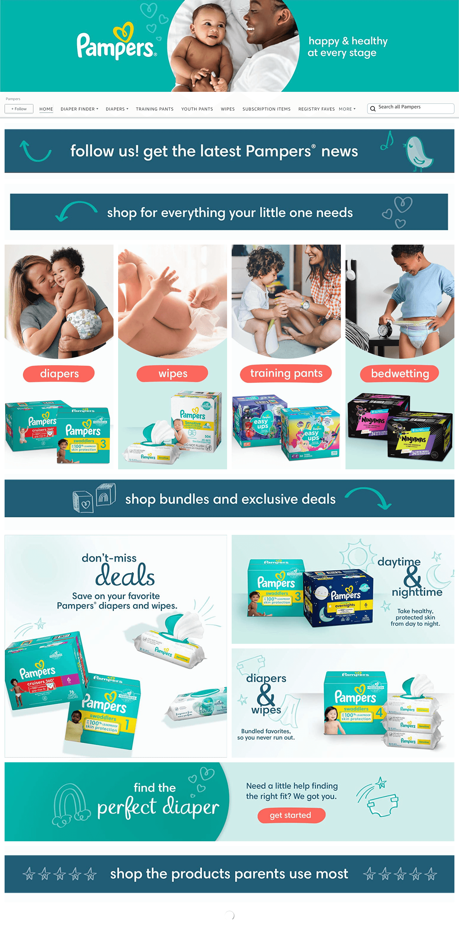 Amazon.com  Pampers: Storefront