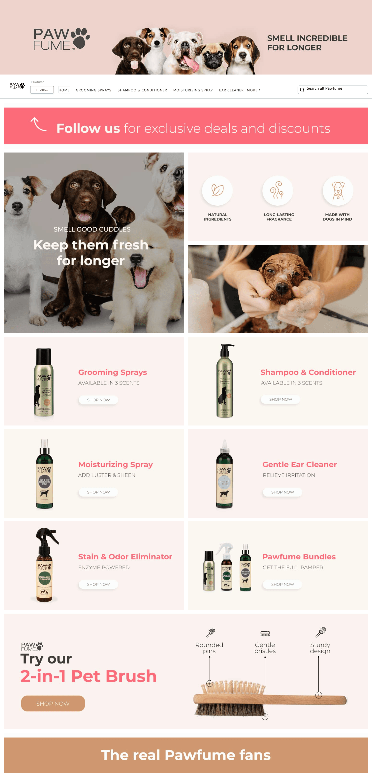 Amazon.com  Pawfume: Storefront