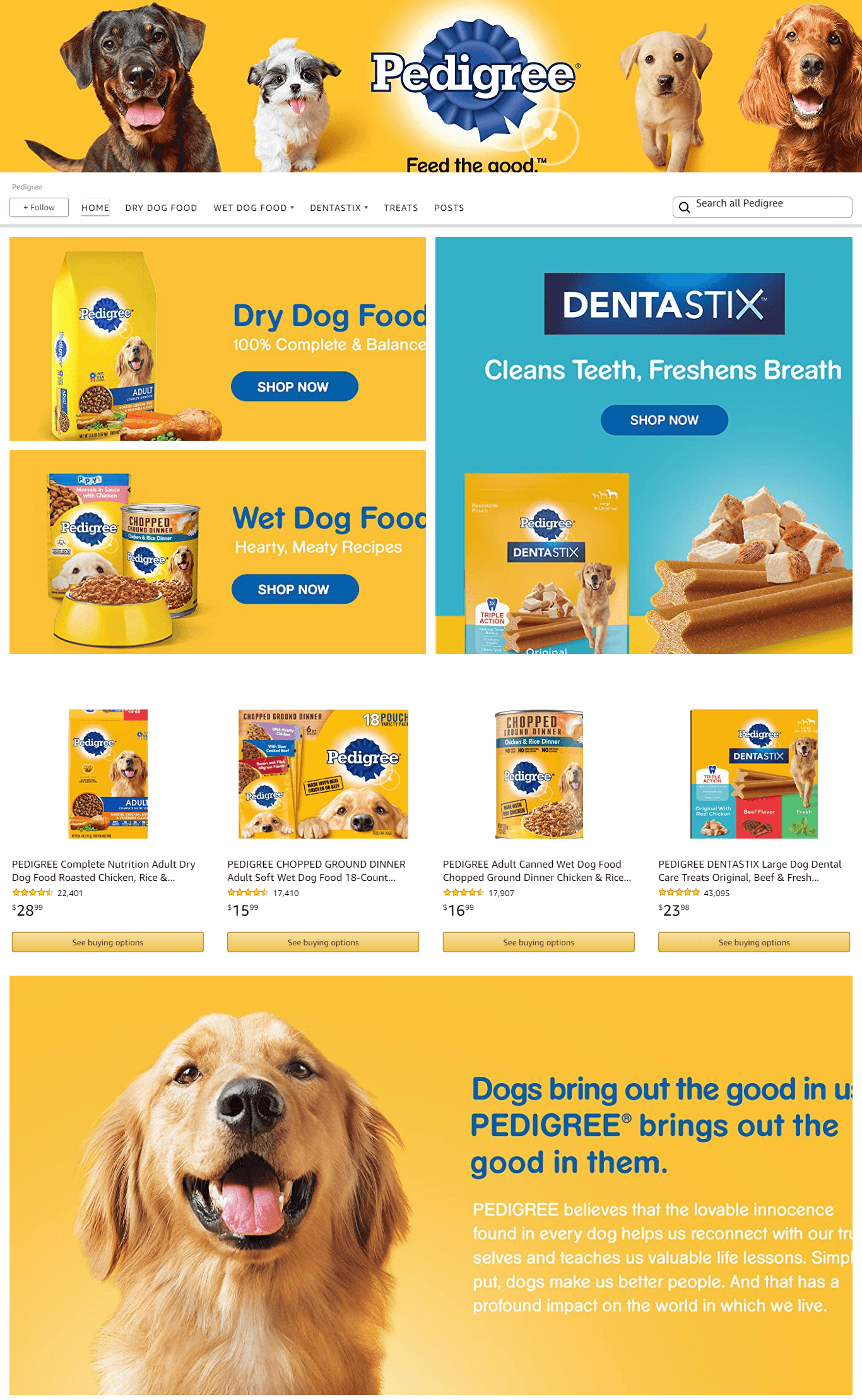 Amazon.com  Pedigree: Storefront