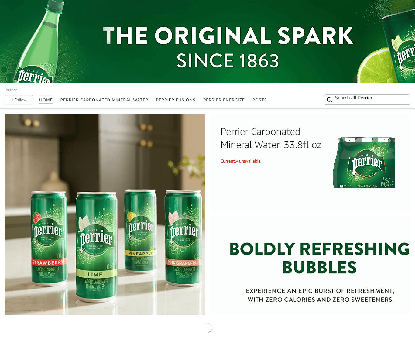 Amazon.com  Perrier: Storefront