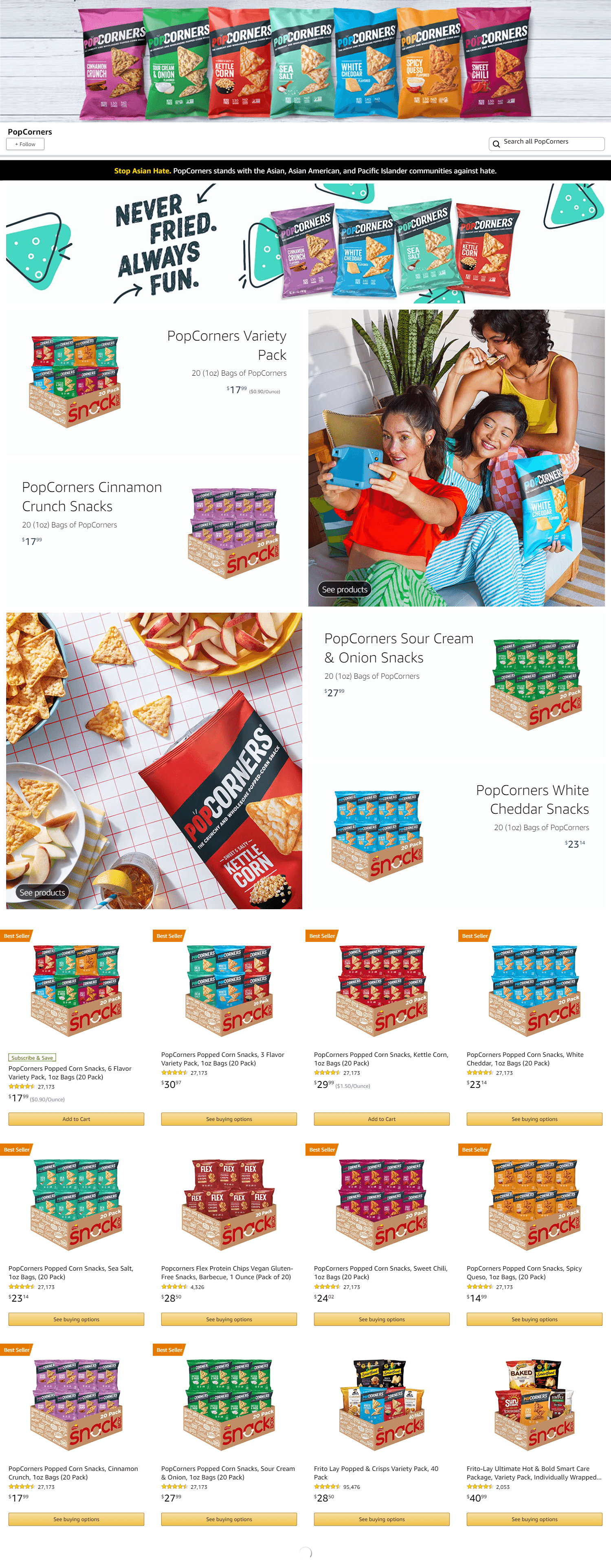 Amazon.com  PopCorners: Storefront
