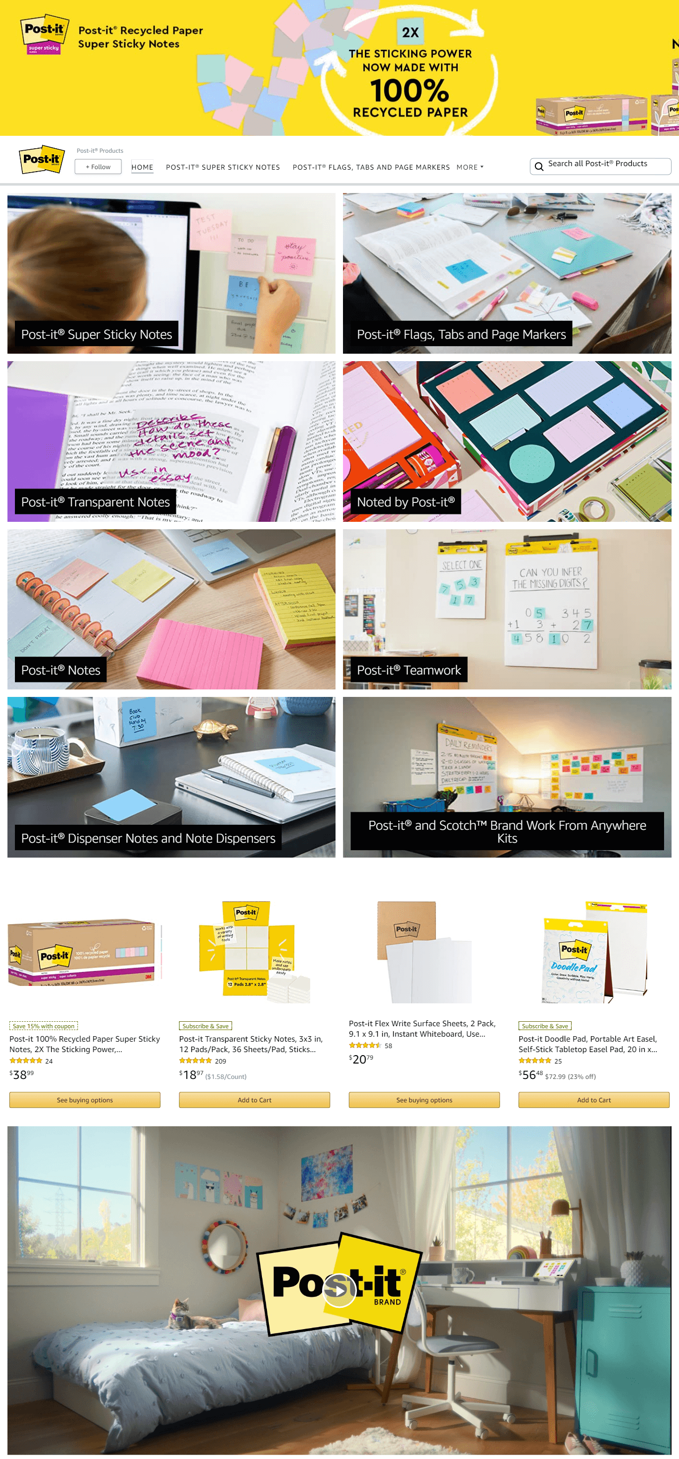 Amazon.com  Post-it® Products: Storefront