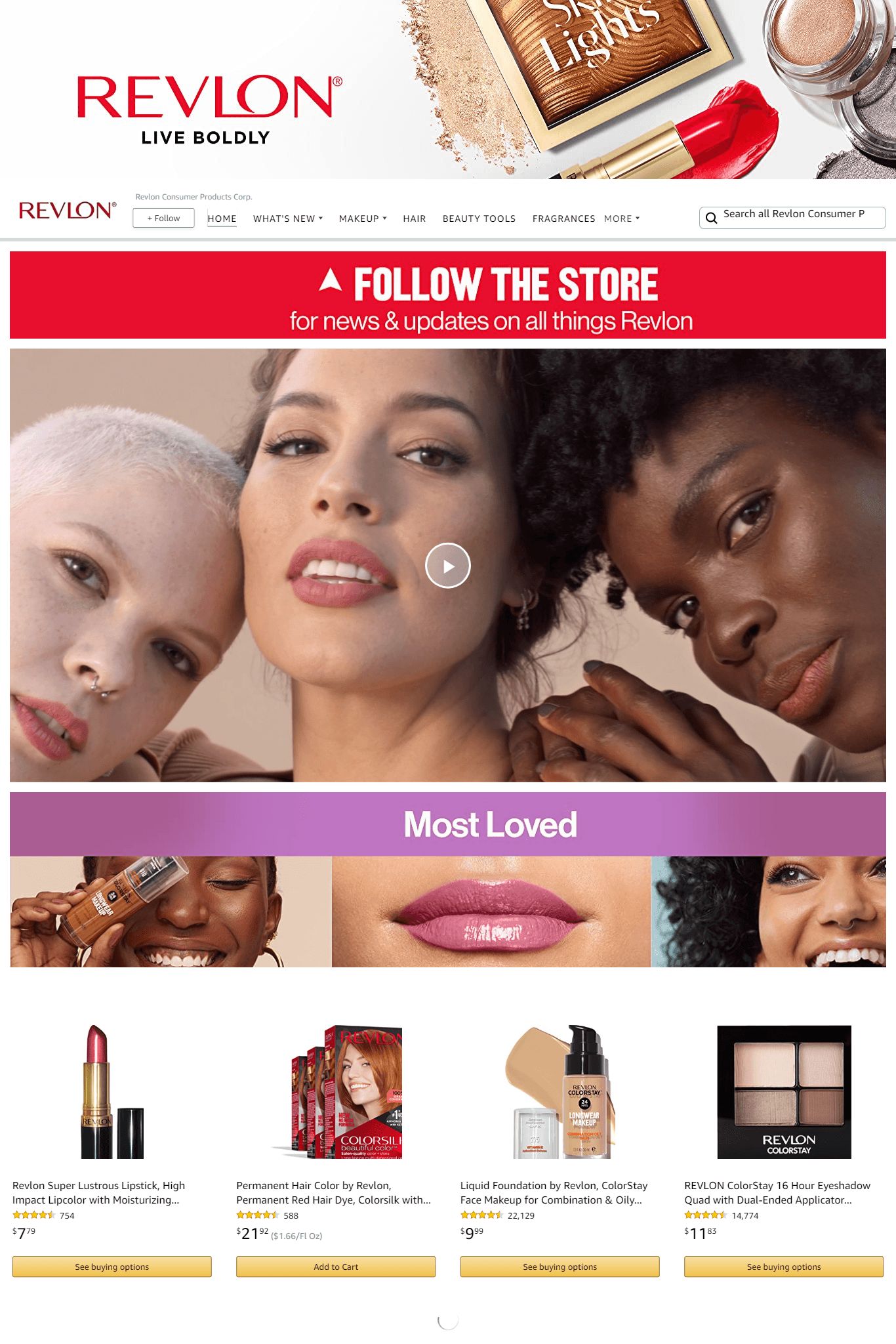 Amazon.com  Revlon Consumer Products Corp.: Storefront