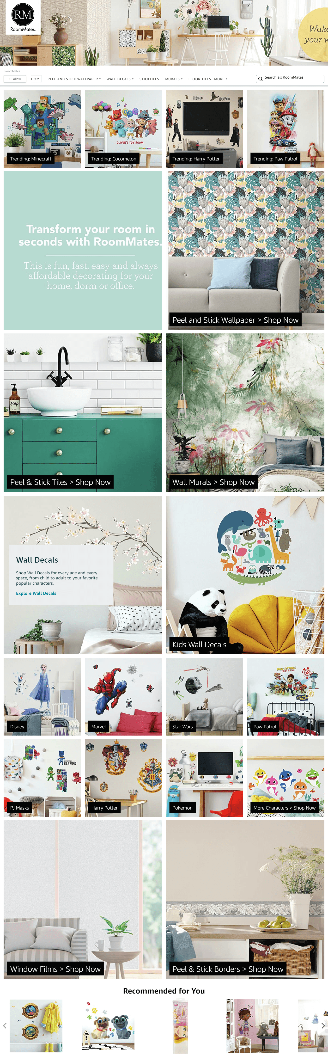 Amazon.com  RoomMates: Storefront