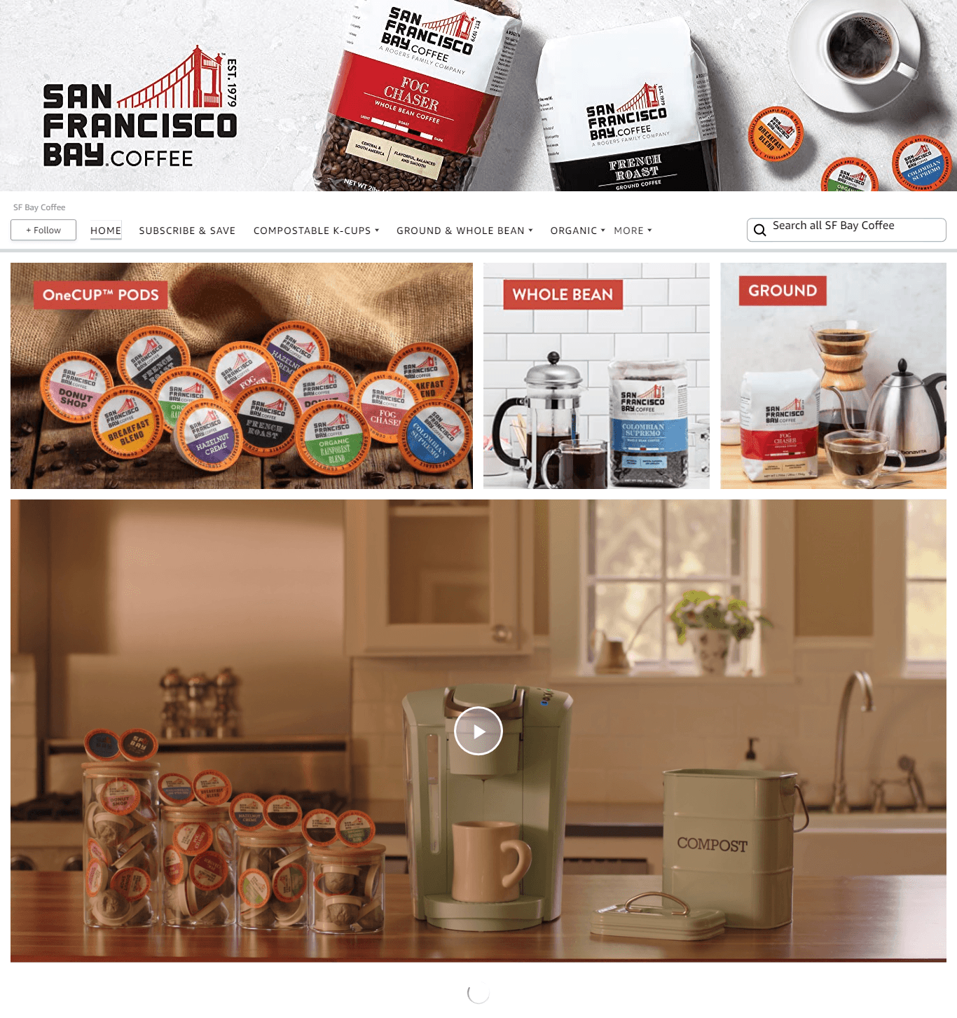 Amazon.com  SF Bay Coffee: Storefront