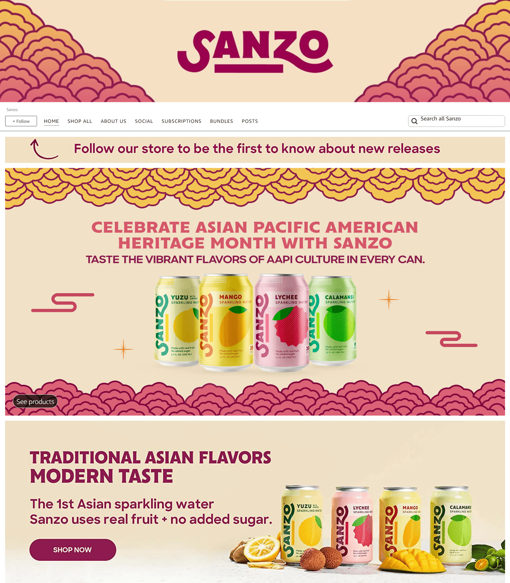 Storefront - Follow for Amazon.com  Sanzo