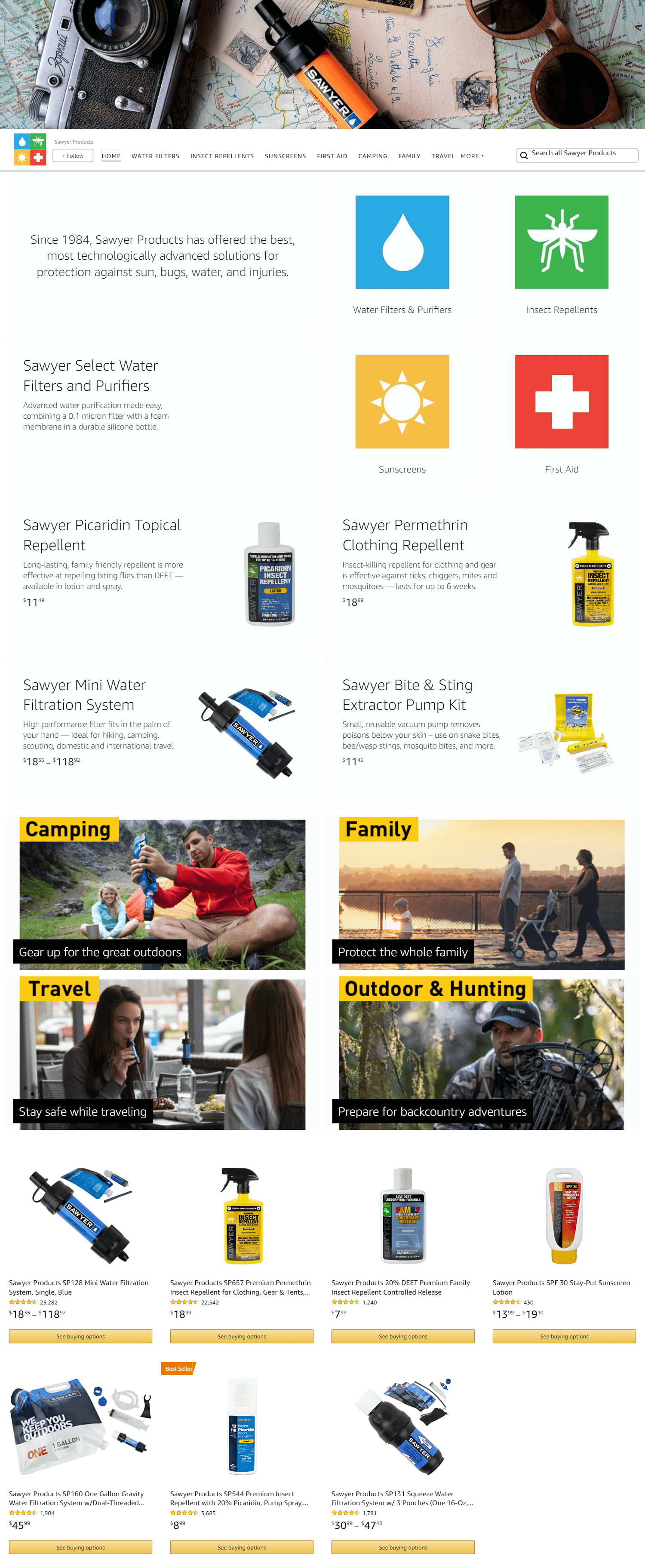 Amazon.com  Sawyer Products: Storefront