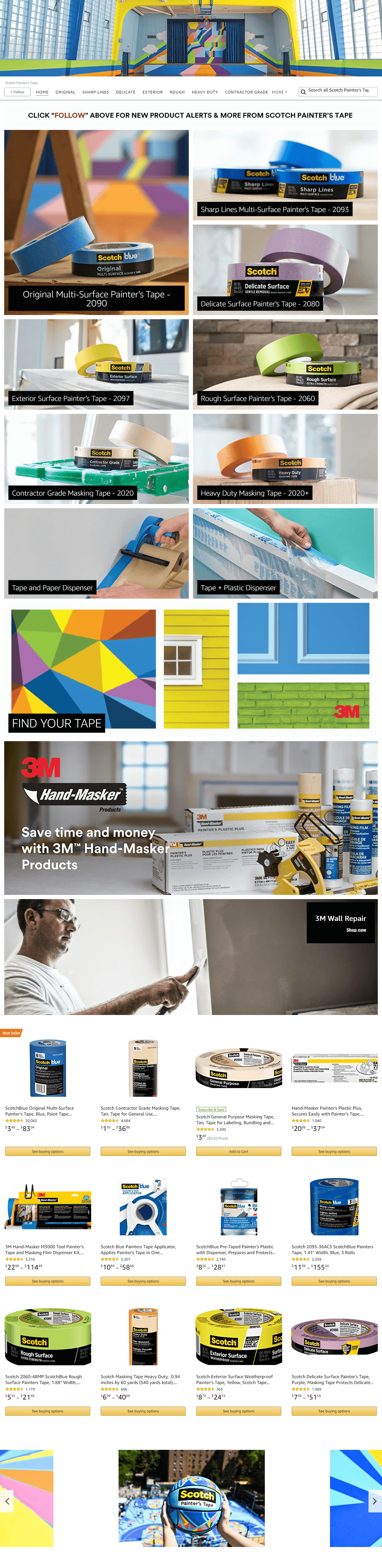 Amazon.com  Scotch Painter's Tape: Storefront