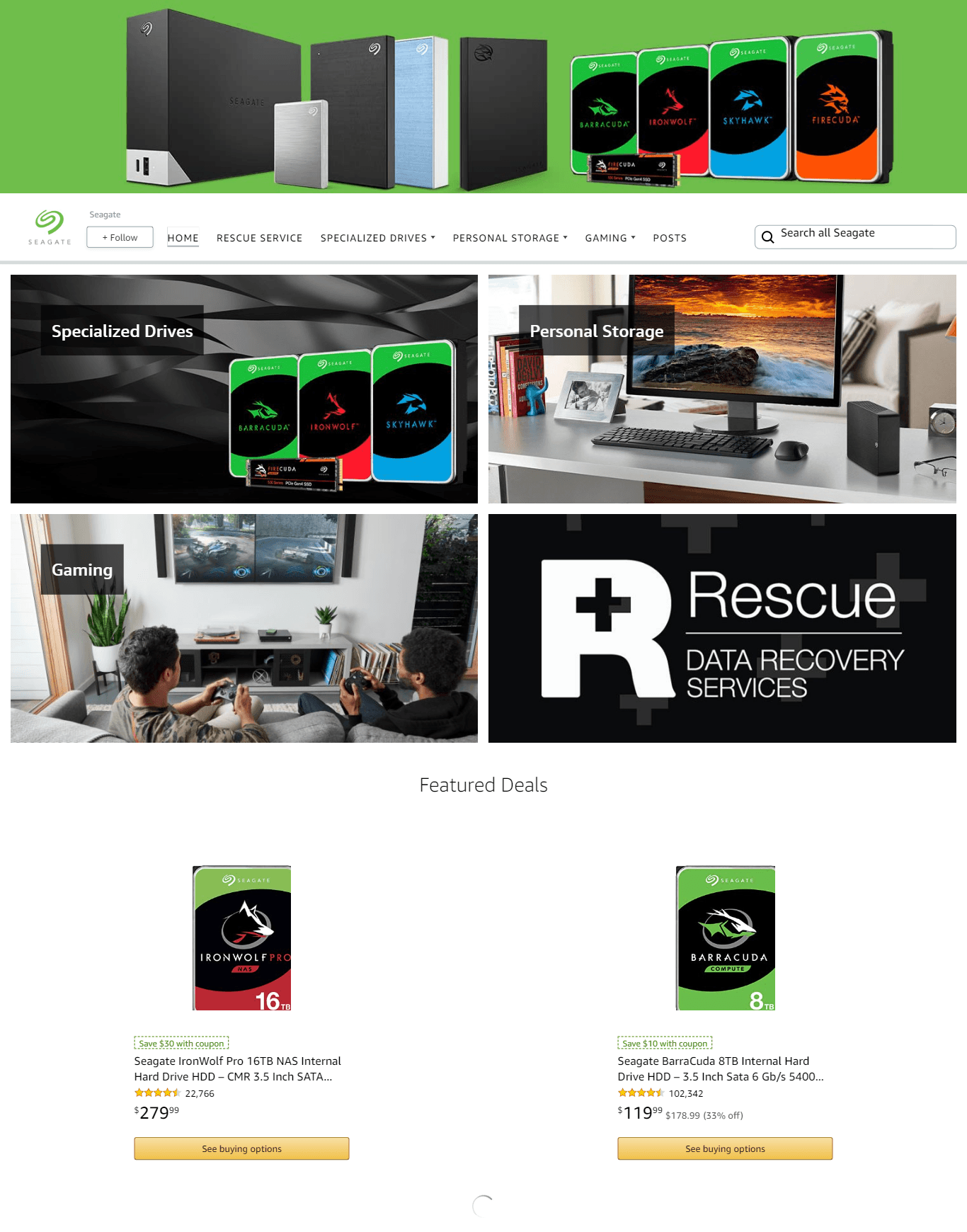 Amazon.com  Seagate: Storefront