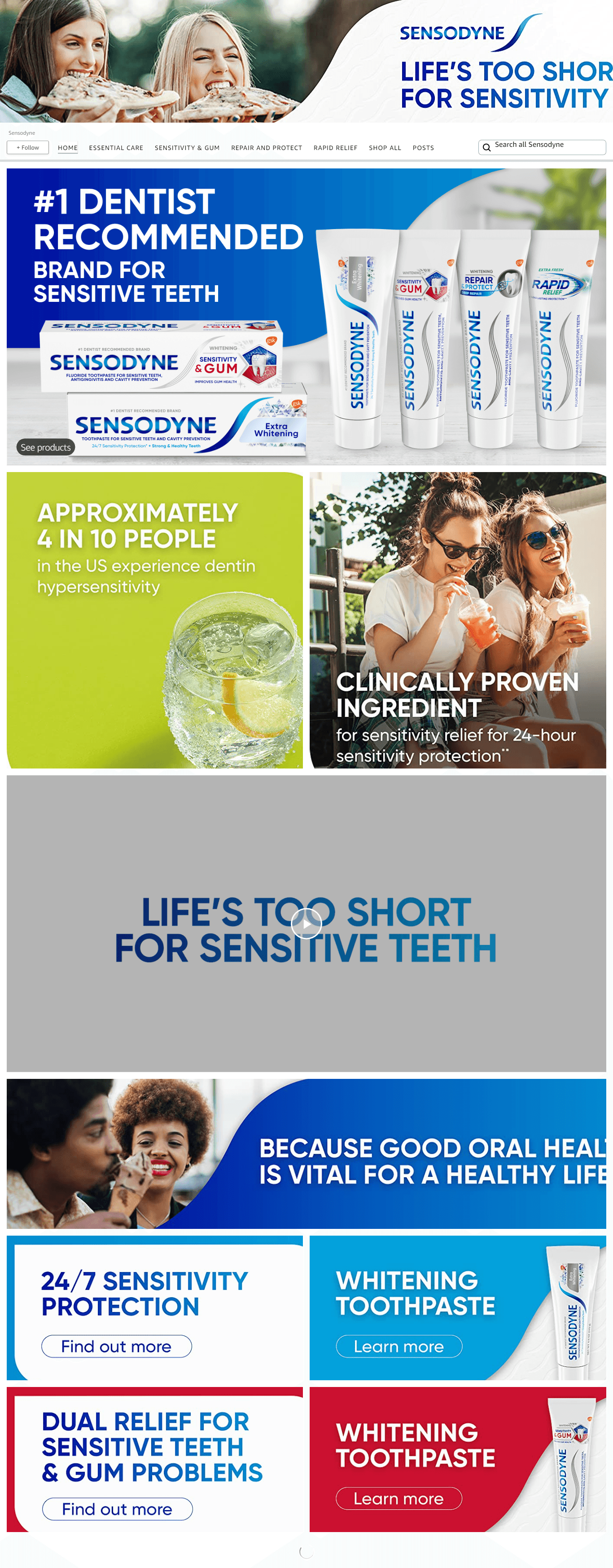 Amazon.com  Sensodyne: Storefront