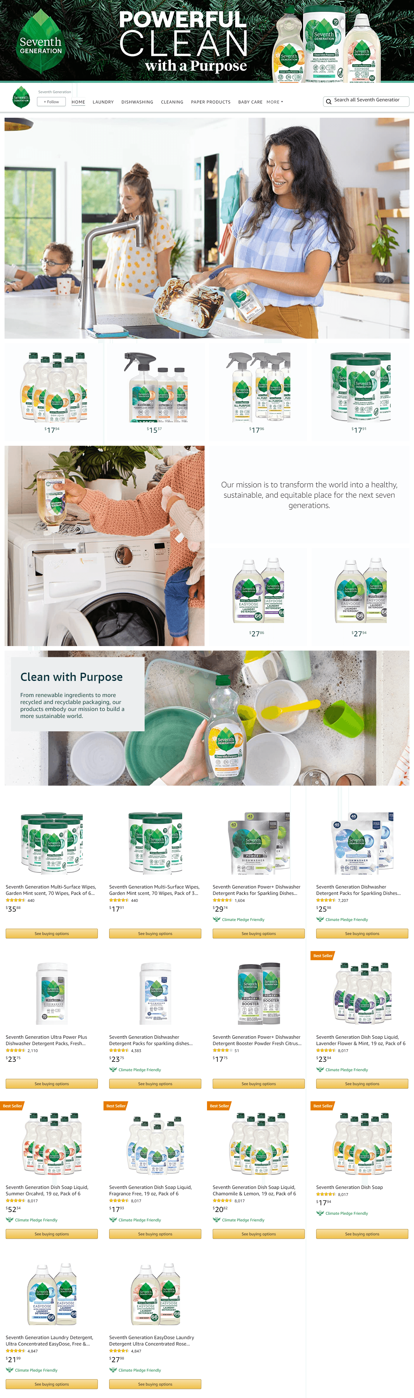 Amazon.com  Seventh Generation: Storefront