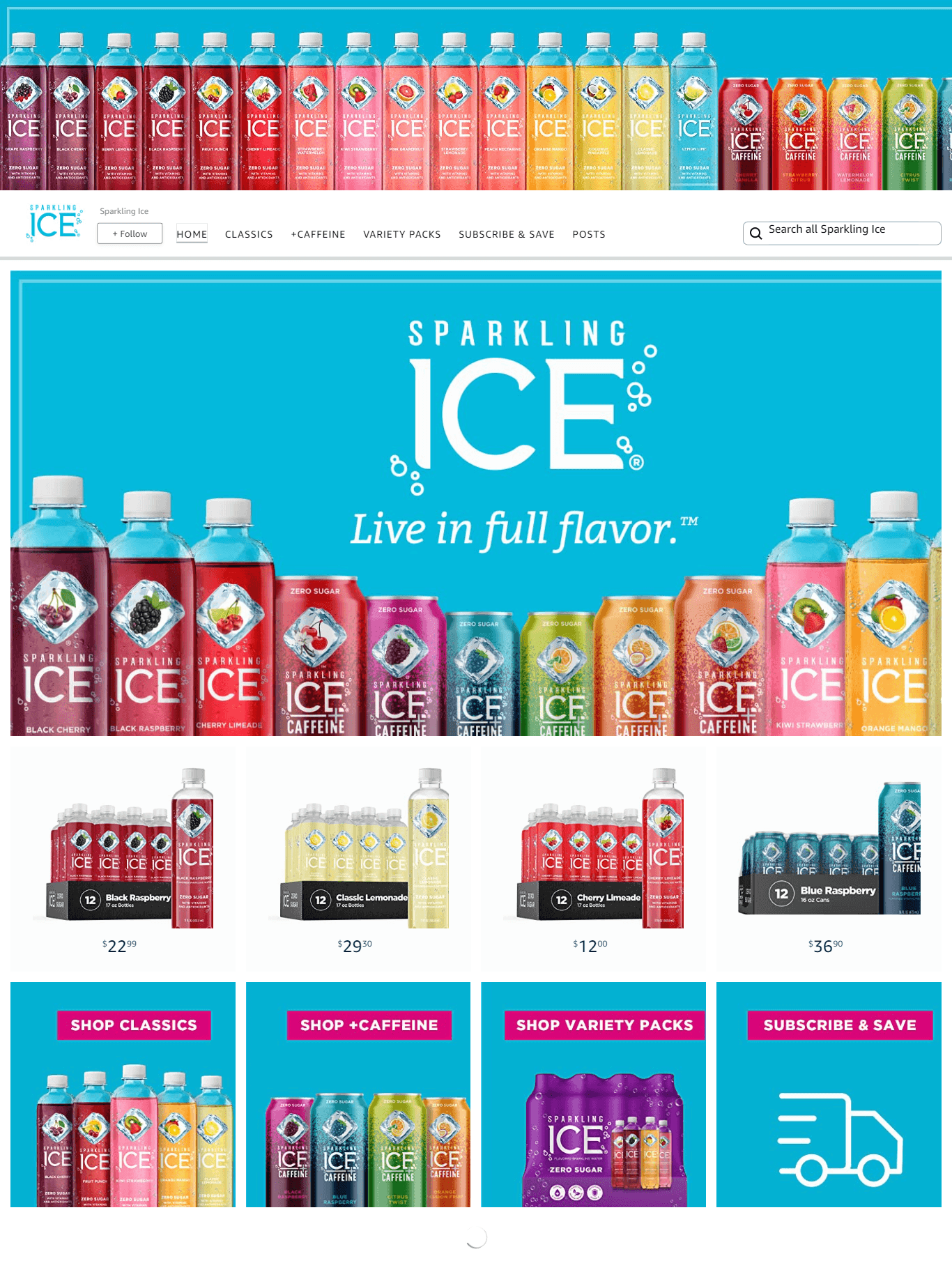 Amazon.com  Sparkling Ice: Storefront