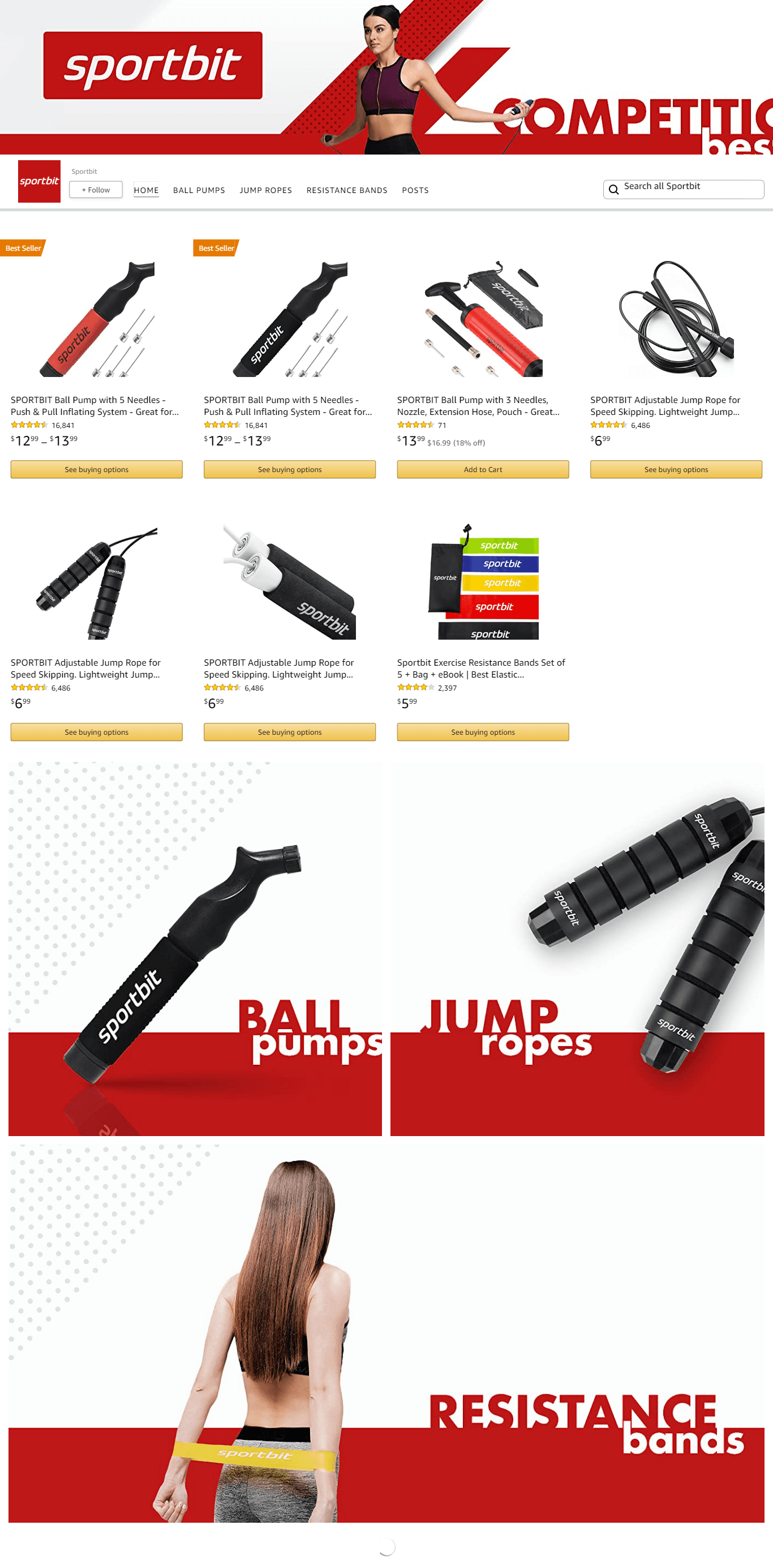 Amazon.com  Sportbit: Storefront