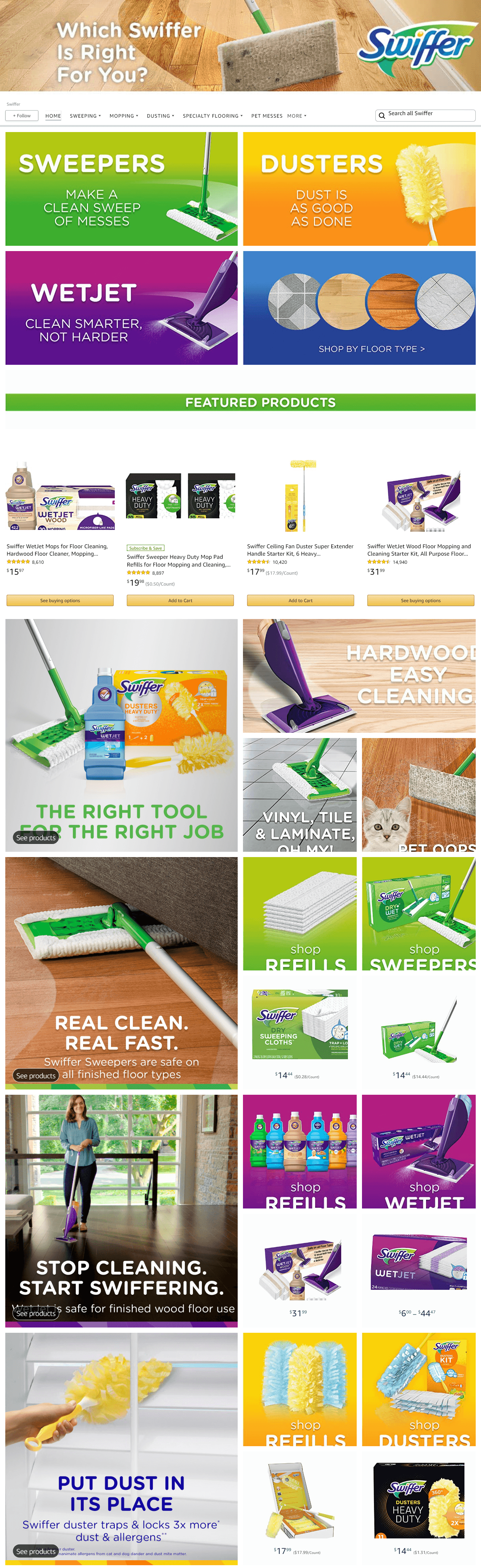 Amazon.com  Swiffer: Storefront