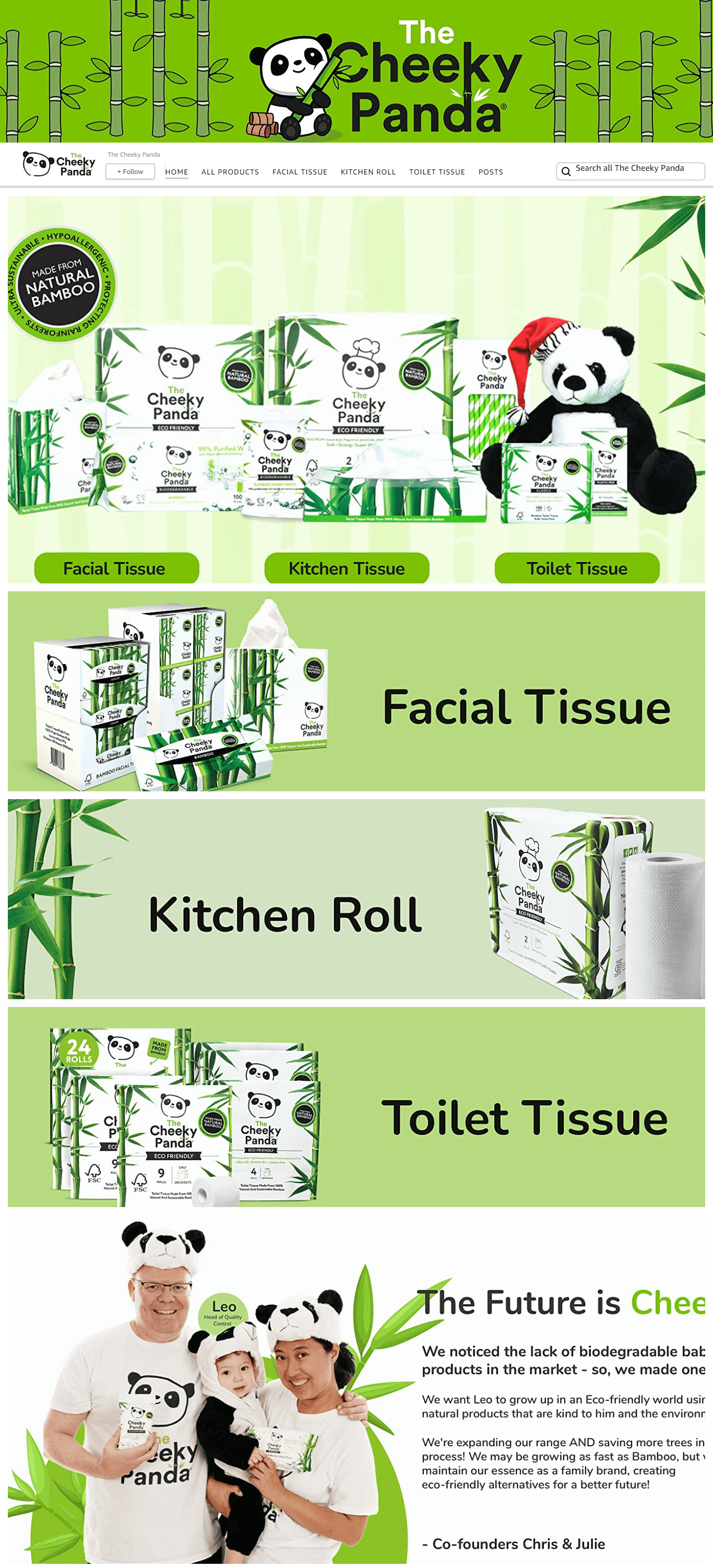 Amazon.com  The Cheeky Panda: Storefront