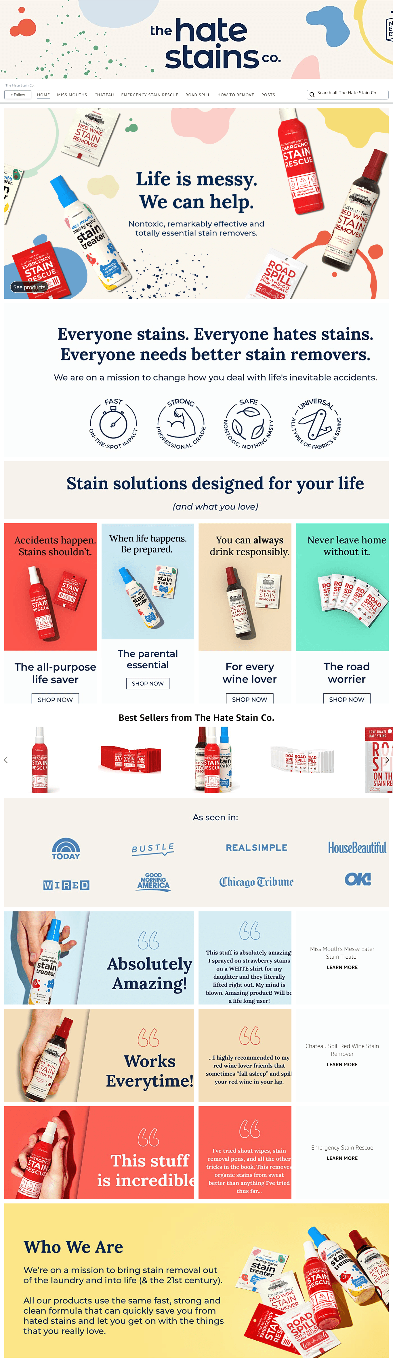 Amazon.com  The Hate Stain Co.: Storefront
