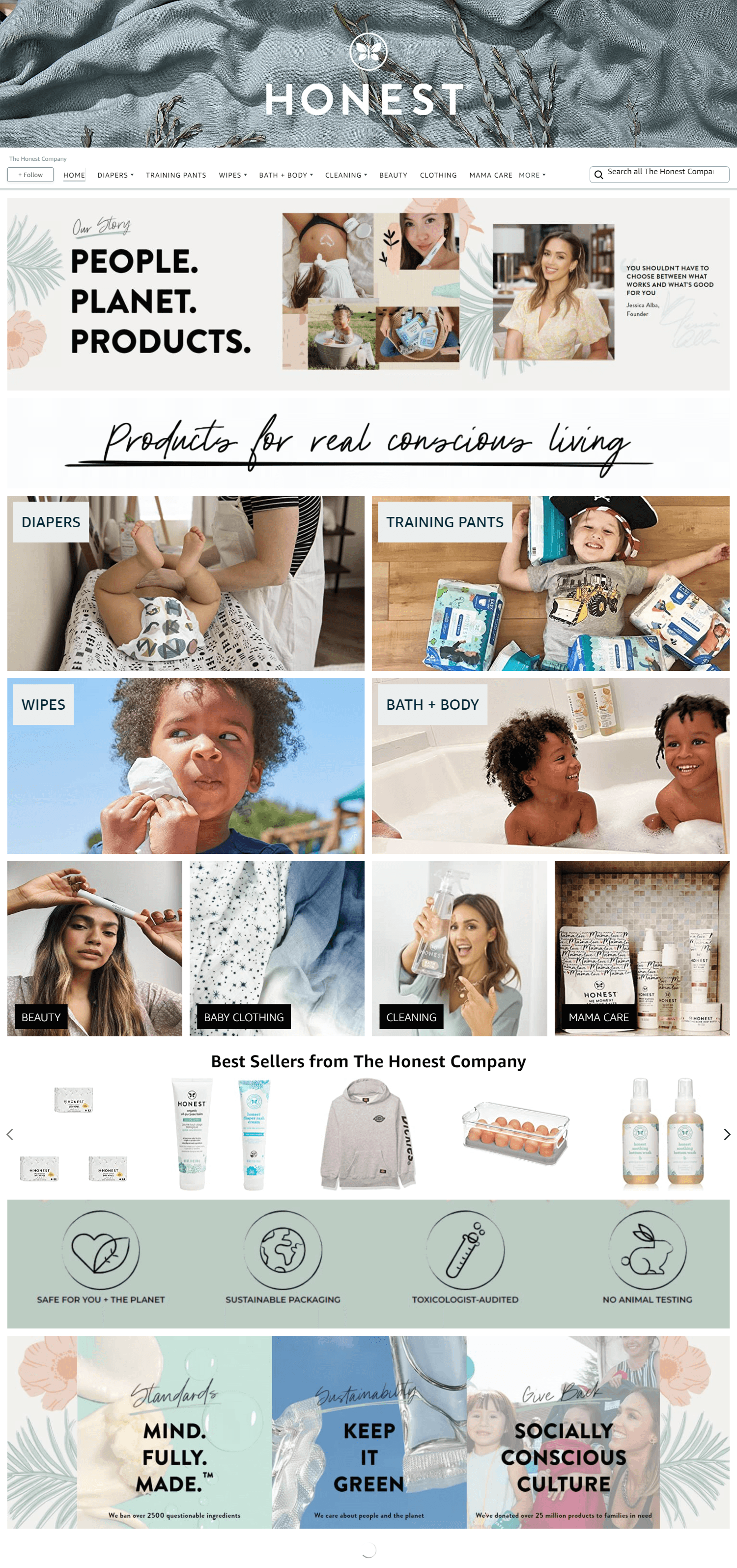 Amazon.com  The Honest Company: Storefront