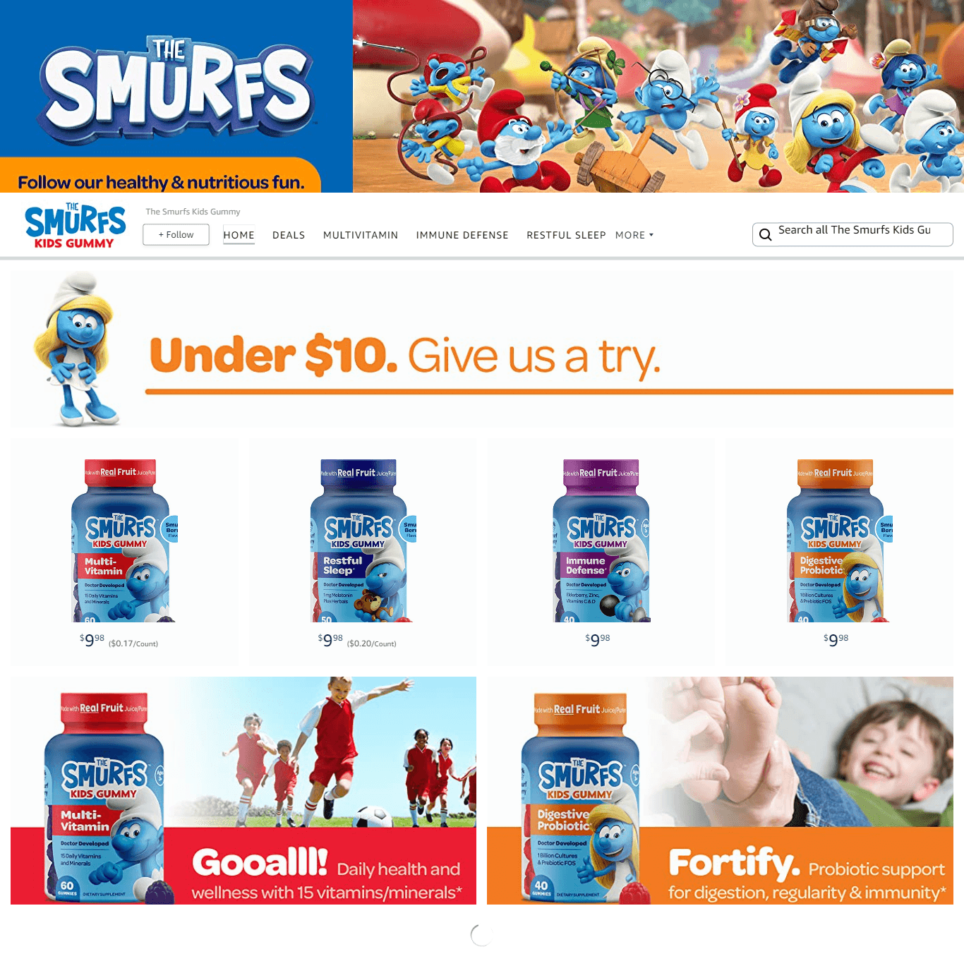 Amazon.com  The Smurfs Kids Gummy: Storefront
