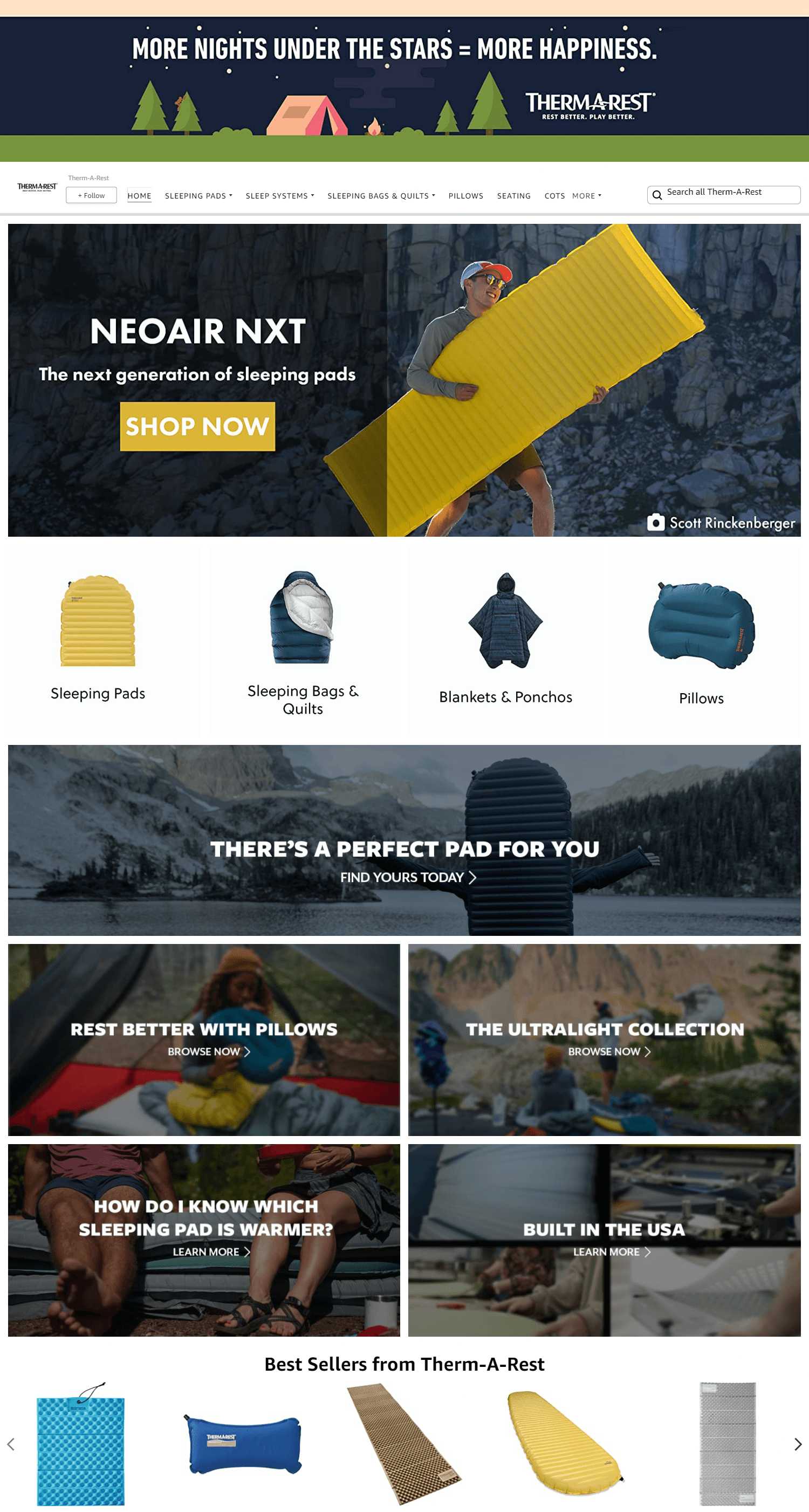 Amazon.com  Therm-A-Rest: Storefront