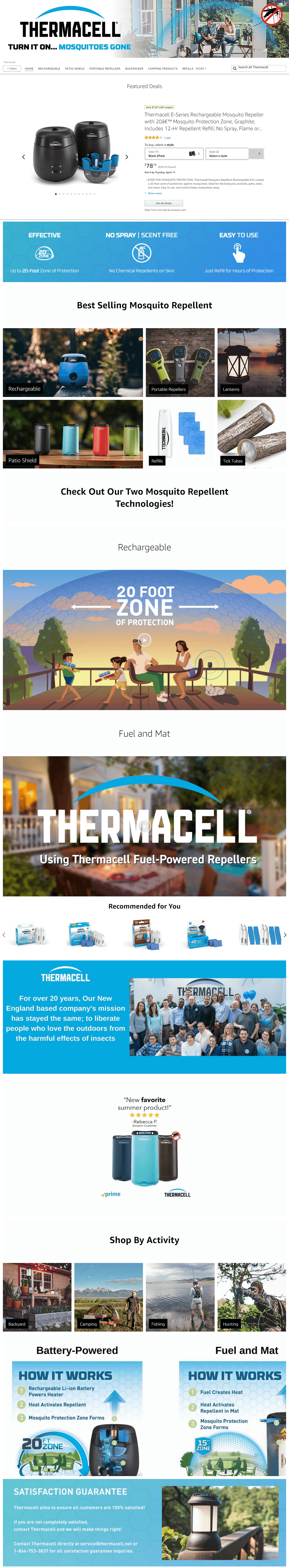 Amazon.com  Thermacell: Storefront