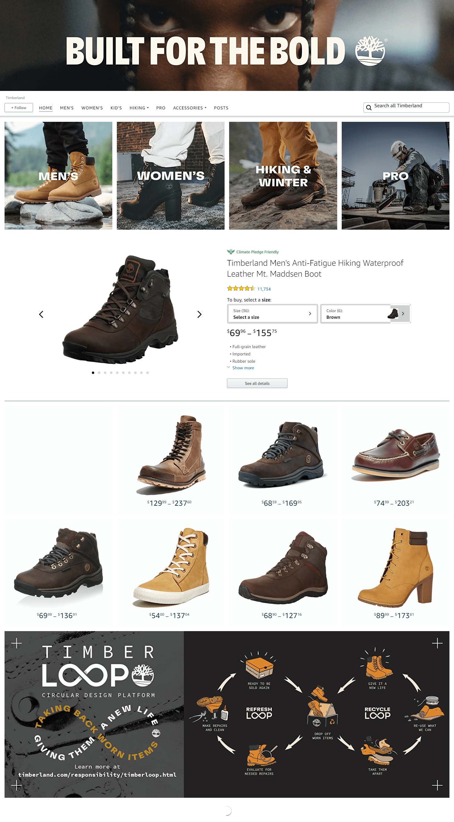 Amazon.com  Timberland: Storefront
