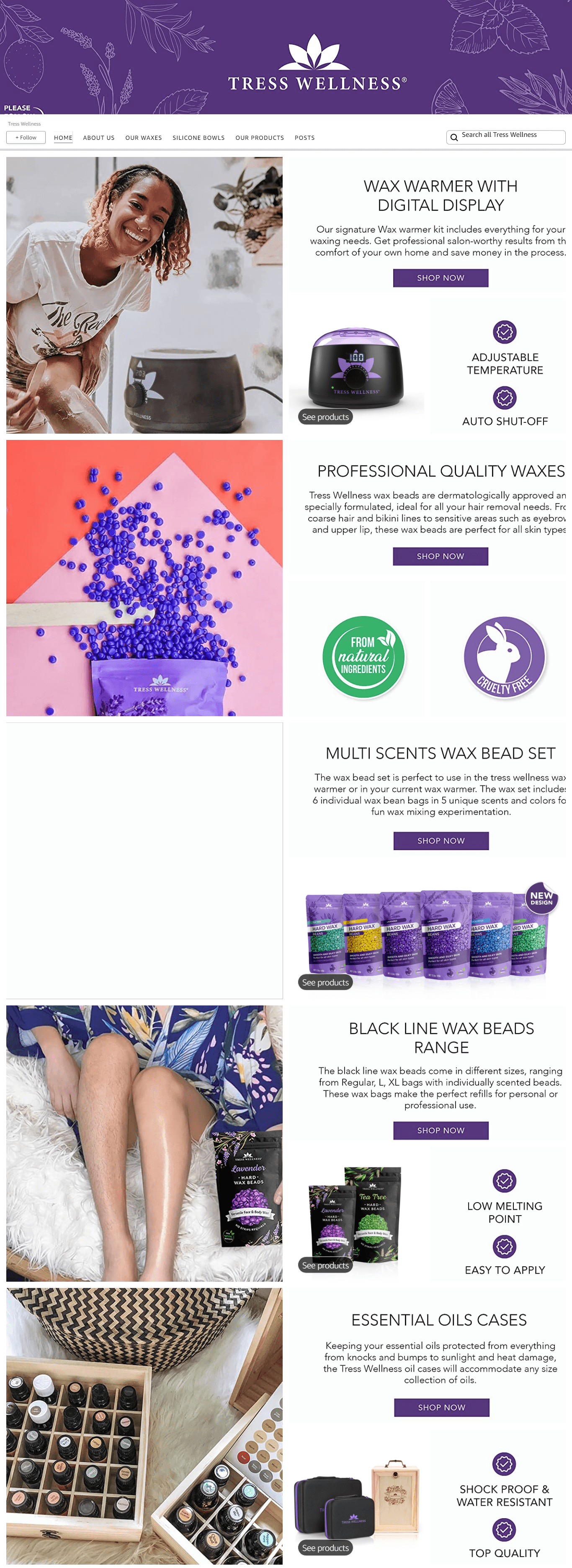 Amazon.com  Tress Wellness: Storefront